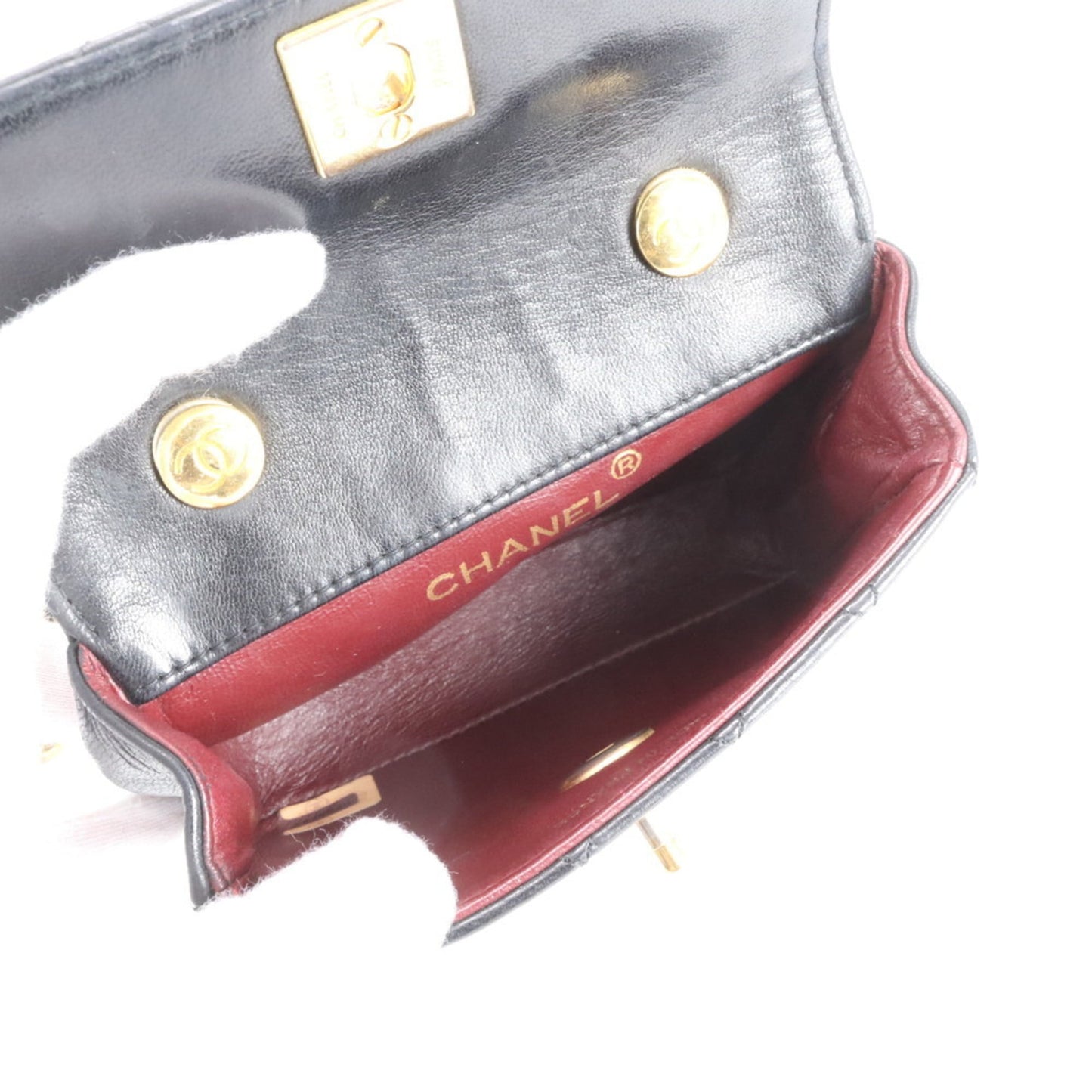 Chanel Mini Matelasse Lambskin Leather Chain Shoulder Bag for Women