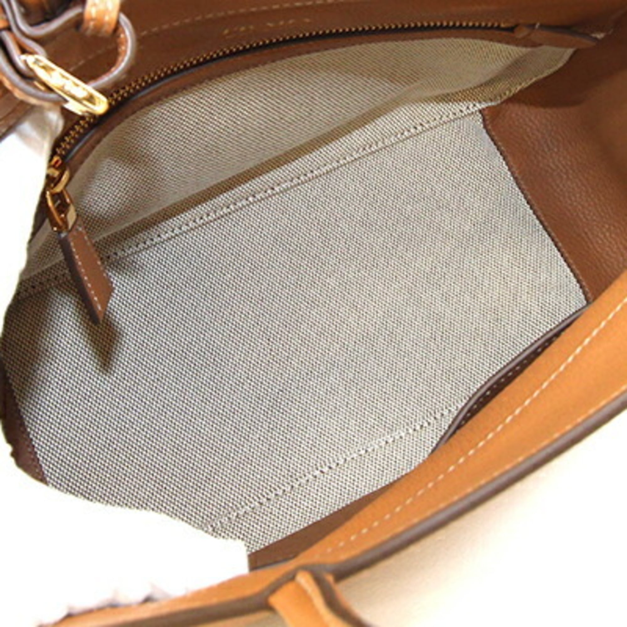 Prada Handbag 1BG533 Brown Leather Hand Tote for Women