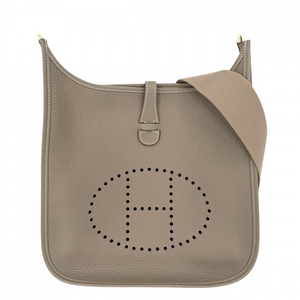 Hermes Evelyne 3 PM Shoulder Bag for Women, Bag, Crossbody HERMES K Stamp, Leather, Brown, Gold Hardware, 2025 Model — Like New