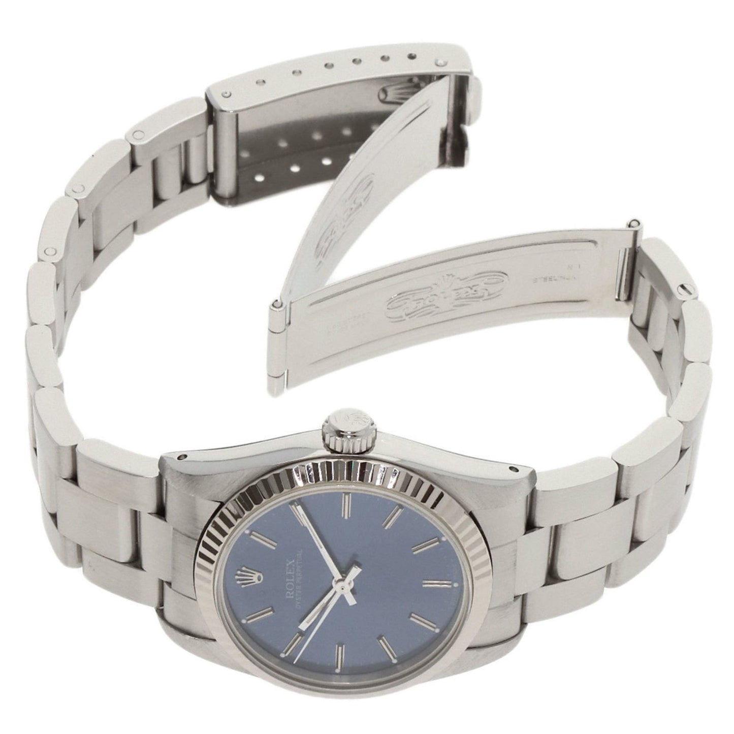 Rolex 67514 Oyster Perpetual Watch in Stainless Steel/SS/18K White Gold for Boys