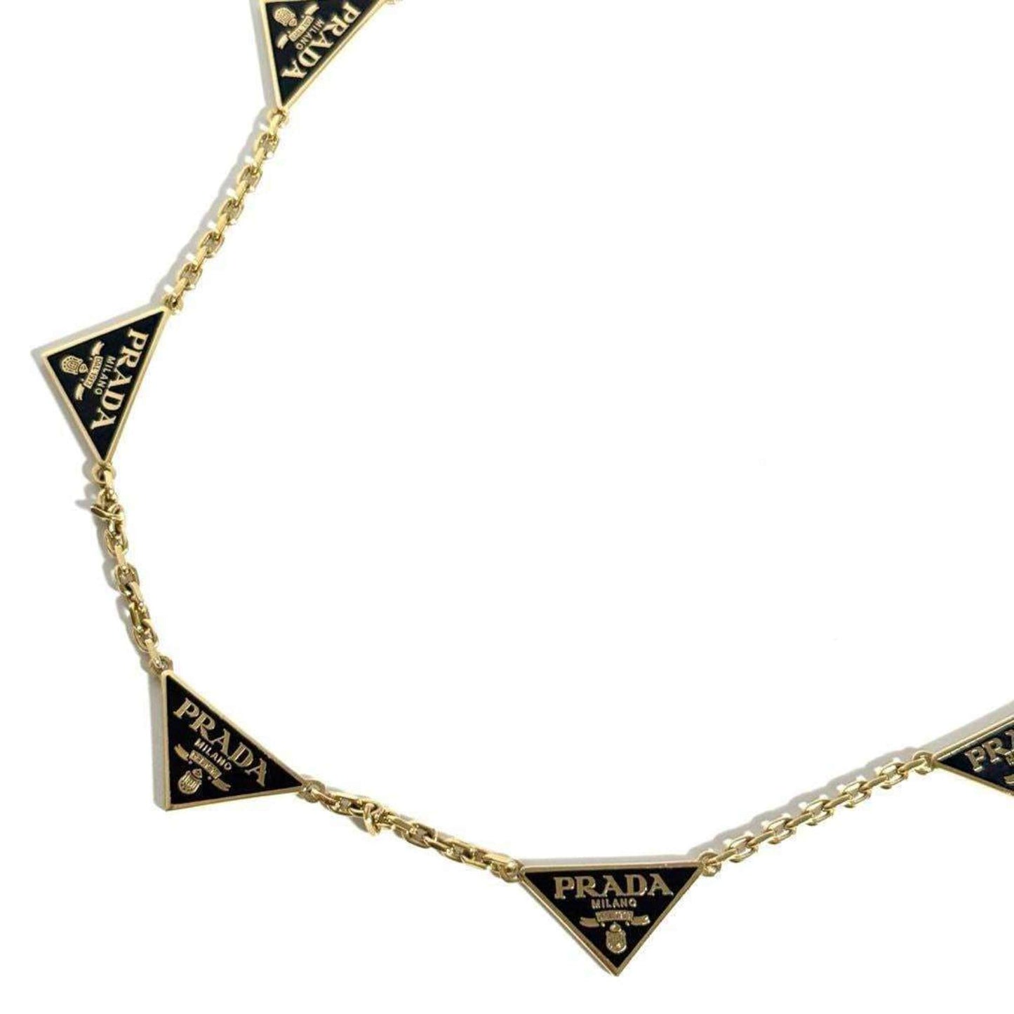 Prada Women's Enamel Metal Necklace Pendant