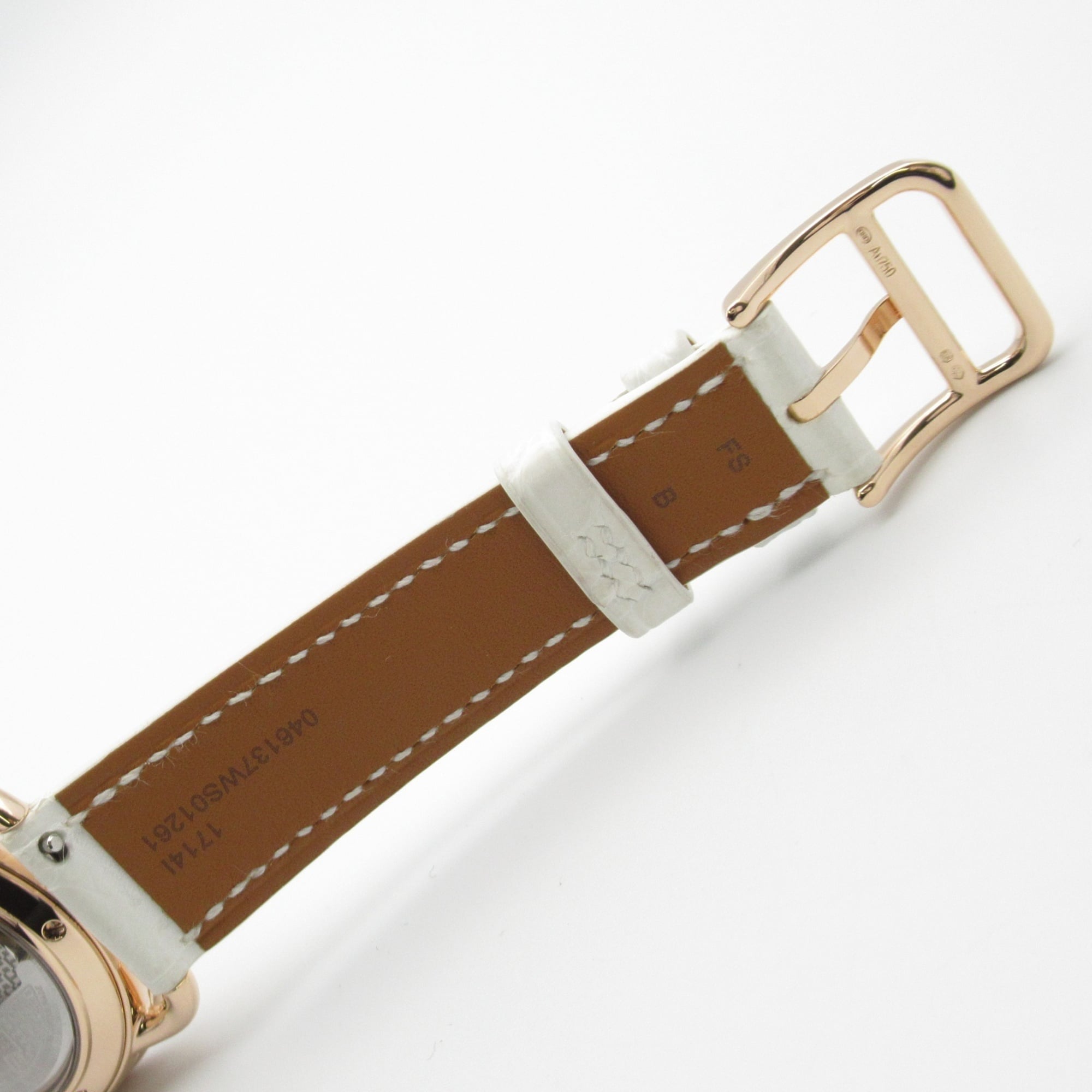 Hermes Arceau Grande Turarara Bride et Maure Watch, 18K Pink Gold (PG), Diamond, Leather Strap, Women's, White (AR12.671) — Very Good