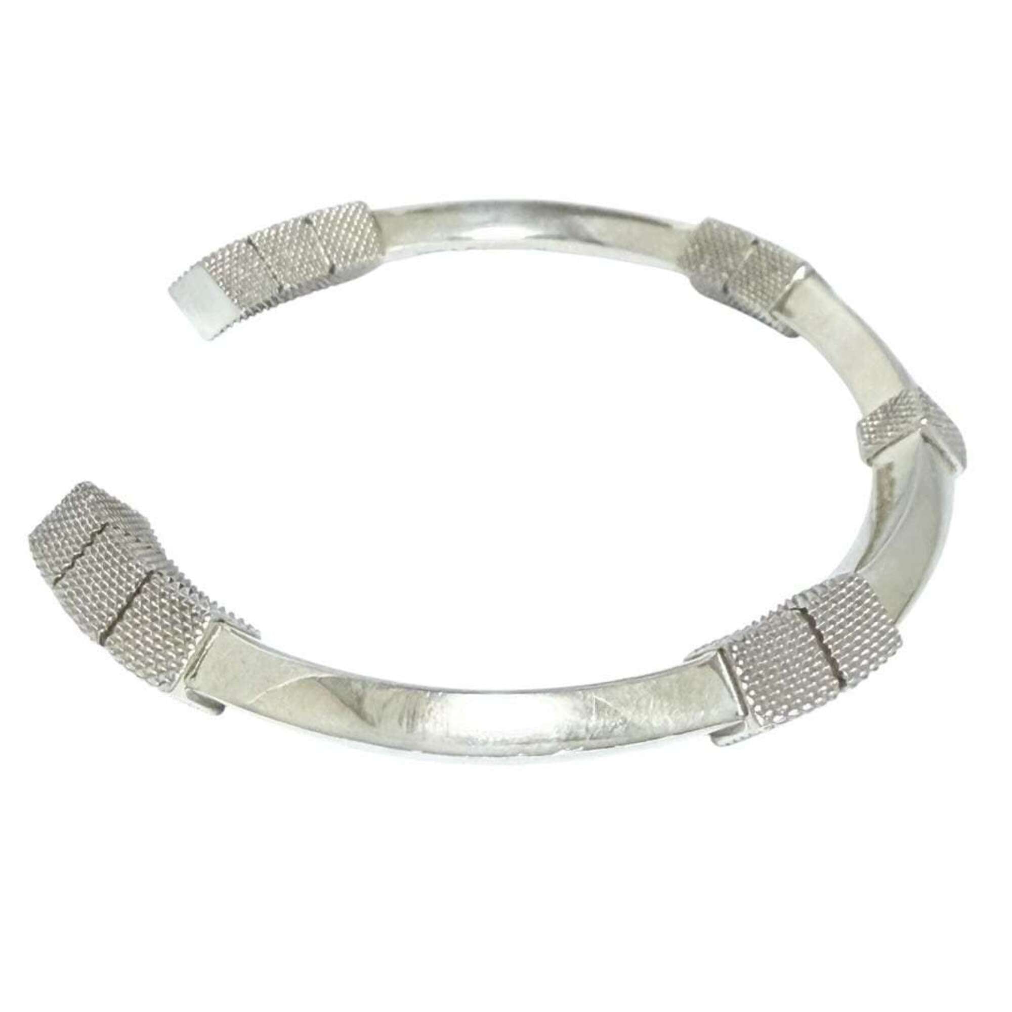 Bottega Veneta Men's and Women's Bangle Cuff Bracelet, Silver, Size M — Like New