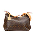 Louis Vuitton Monogram Carryall NM MM Shoulder Bag M46197 Brown Leather Women's LOUIS VUITTON