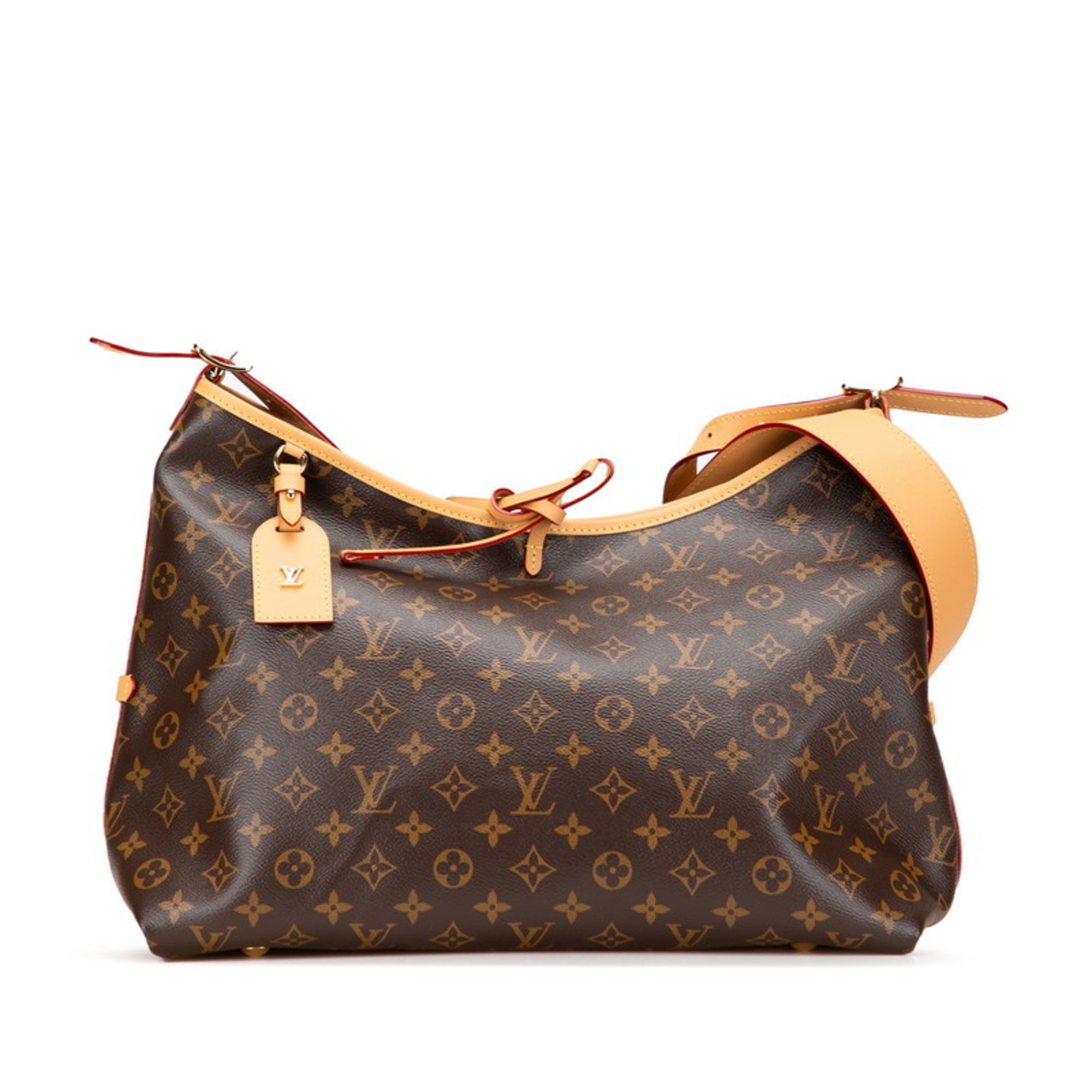 Louis Vuitton Monogram Carryall NM MM Shoulder Bag M46197 Brown Leather Women's LOUIS VUITTON