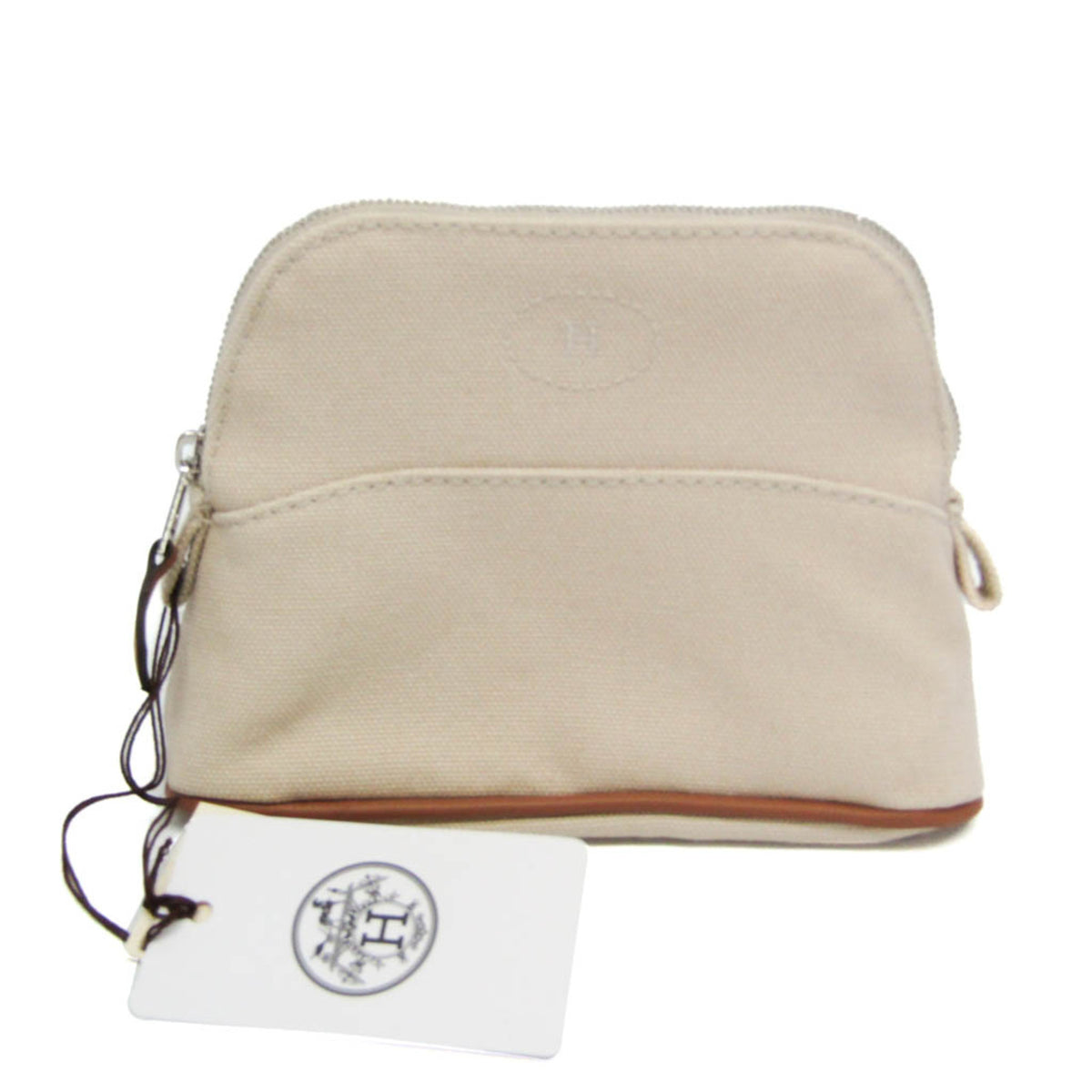 Hermes Bolide Mini Mini Women's Cotton Pouch Light Beige — Like New