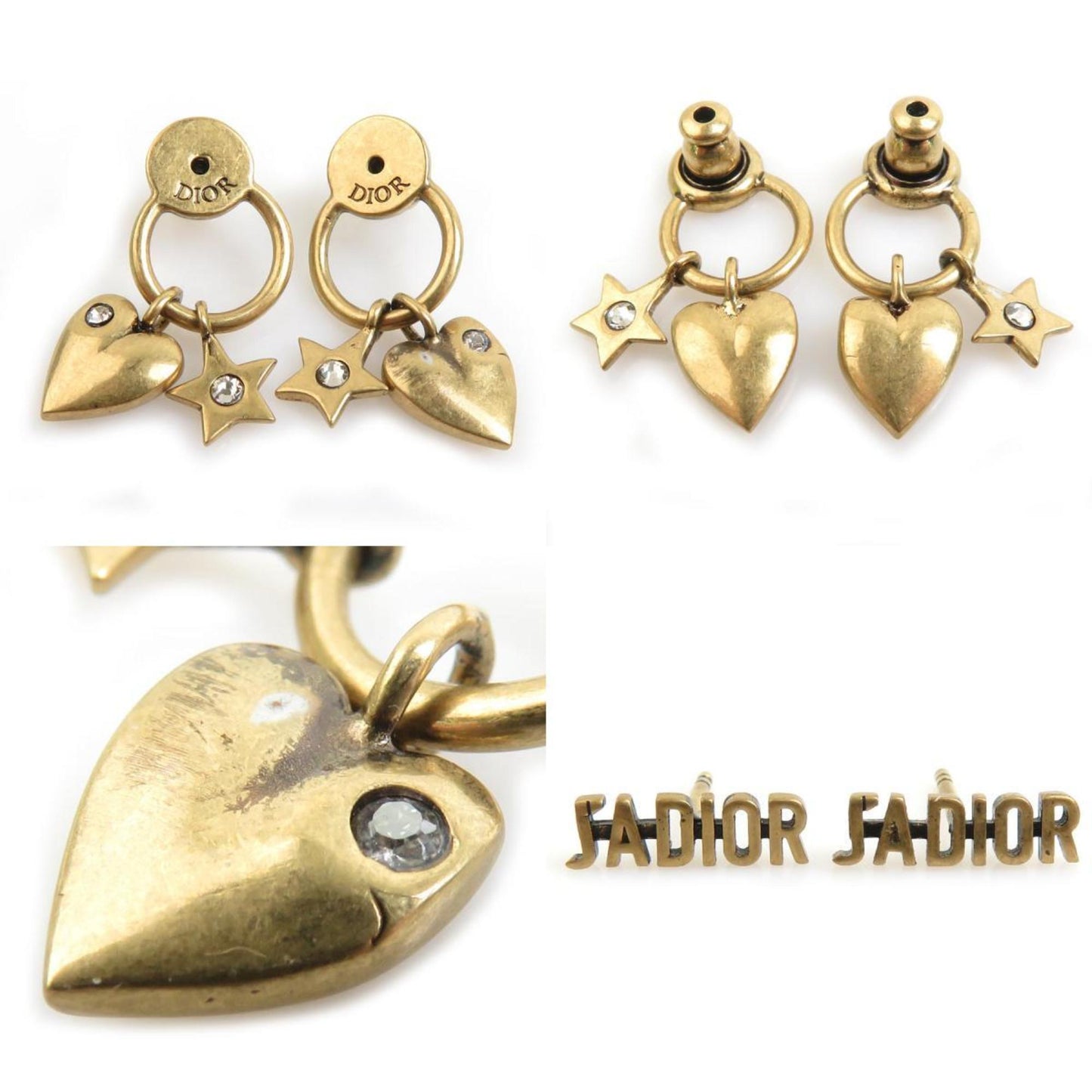 Christian Dior J'ADIOR Metal Gold Earrings for Women e61110i