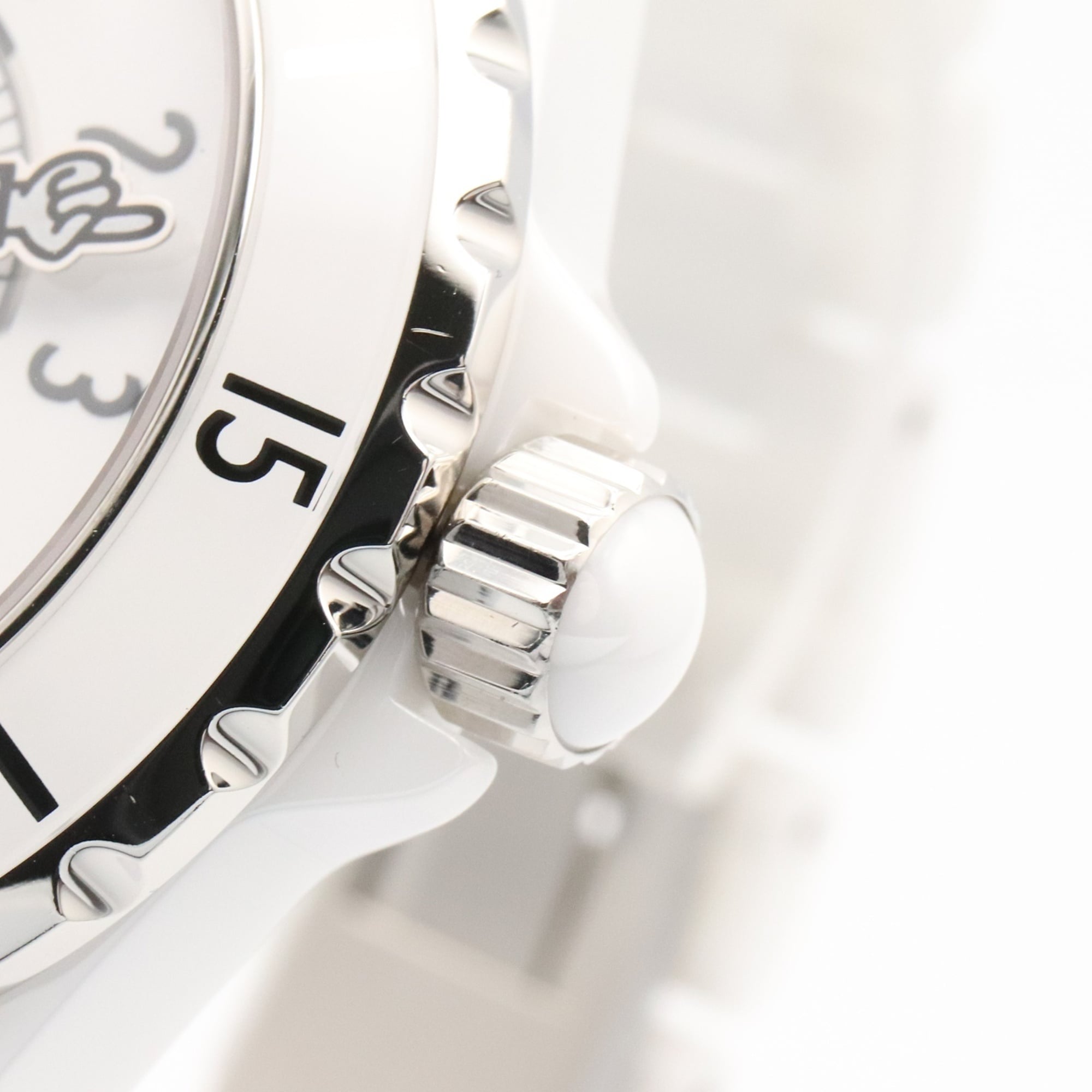Chanel J12 Mademoiselle Ceramic Watch for Men, White (H5241) — Very Good