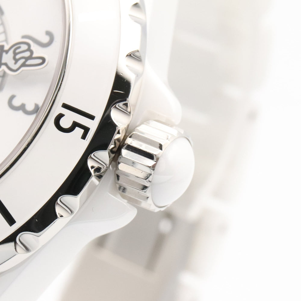Chanel J12 Mademoiselle Ceramic Watch for Men, White (H5241) — Very Good