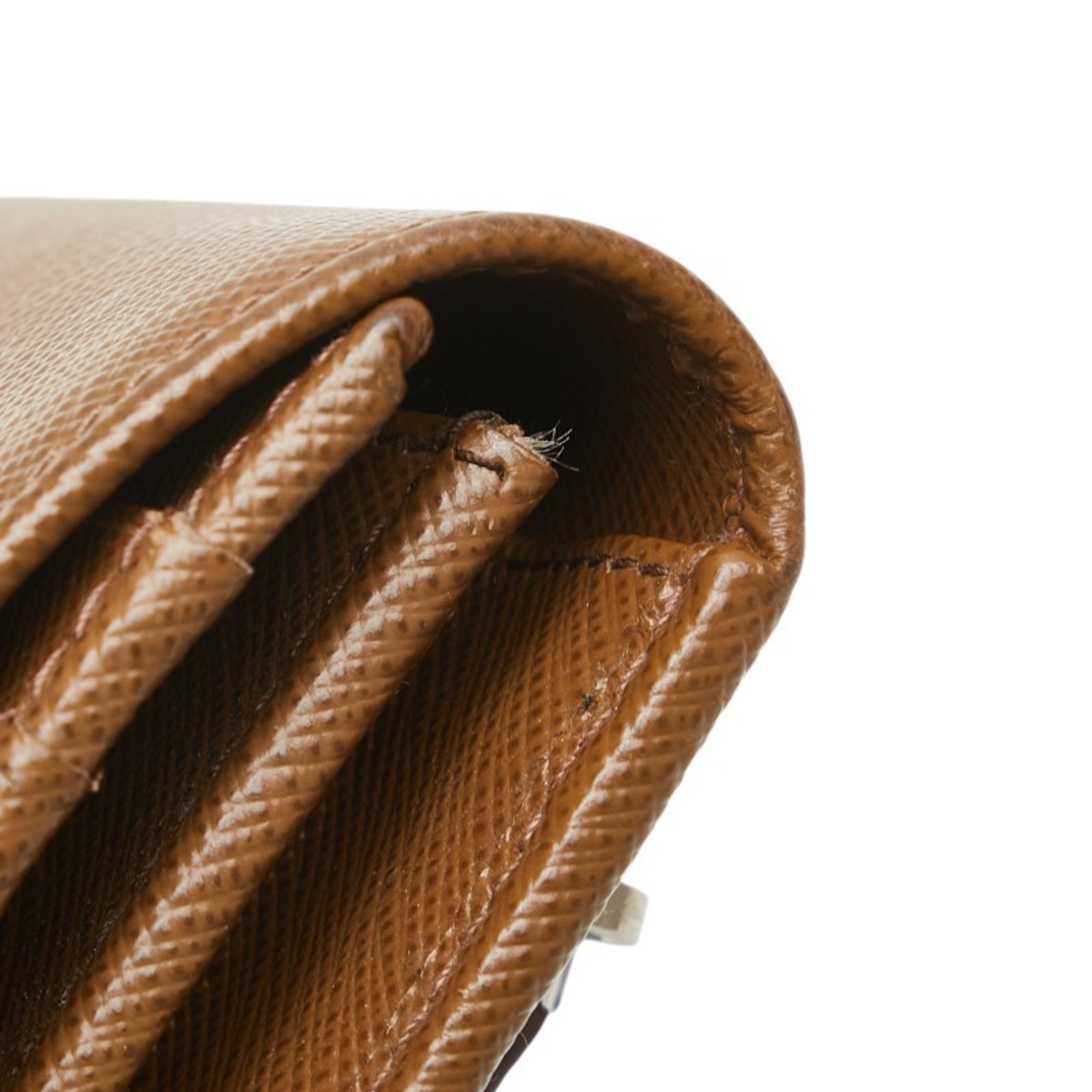 Prada Women's Long Wallet 1MH037 Brown Saffiano Leather