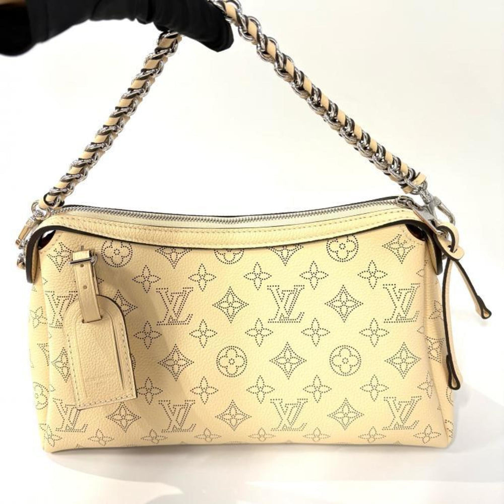 Louis Vuitton Mahina M24255 Hand It All PM Galle 2-way Shoulder Bag, Beige — Like New
