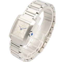 Cartier Tank Française SM Watch, Stainless Steel, Ladies, Silver Tone, WSTA0065 — Very Good