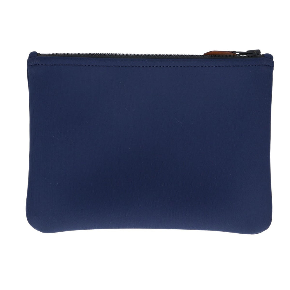 HERMES Neo Bain Thalassa PM Pouch, Marine, Women's — Like New