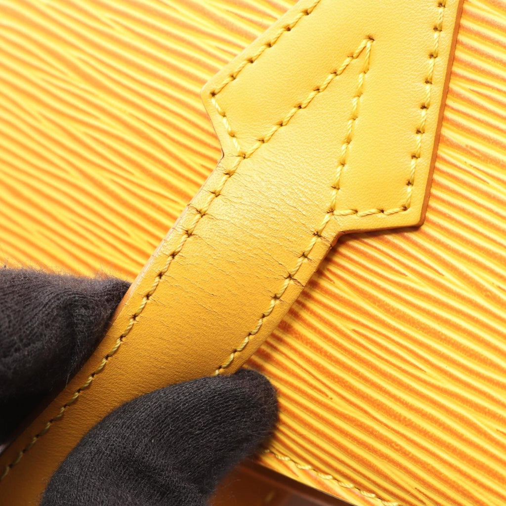Louis Vuitton Saint-Jacques Shopping Shoulder Bag, Epi Leather, Yellow, Women's, M52269