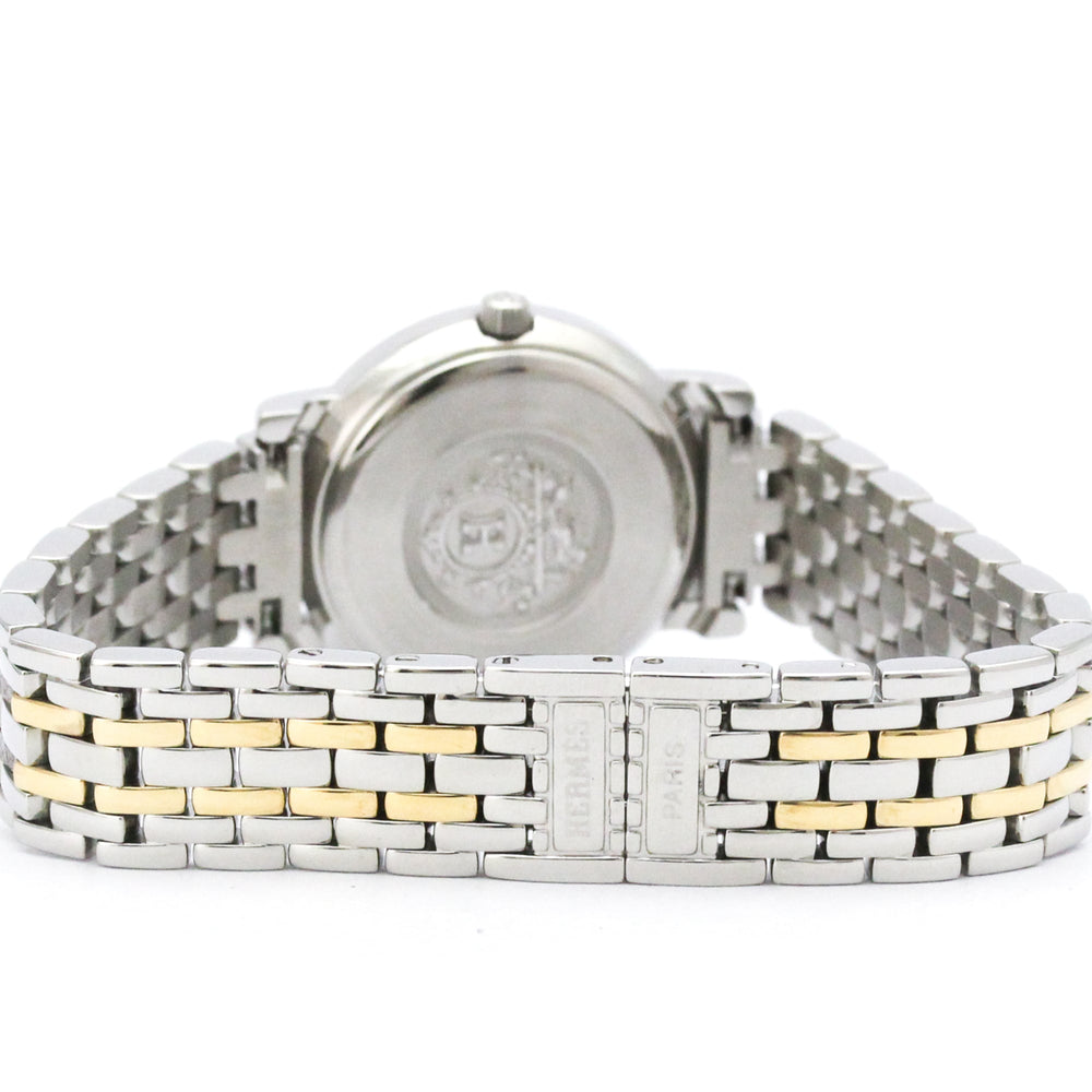 HERMES Sellier Gold Plated Steel Quartz Ladies Watch SE4.220 Polished — Very Good