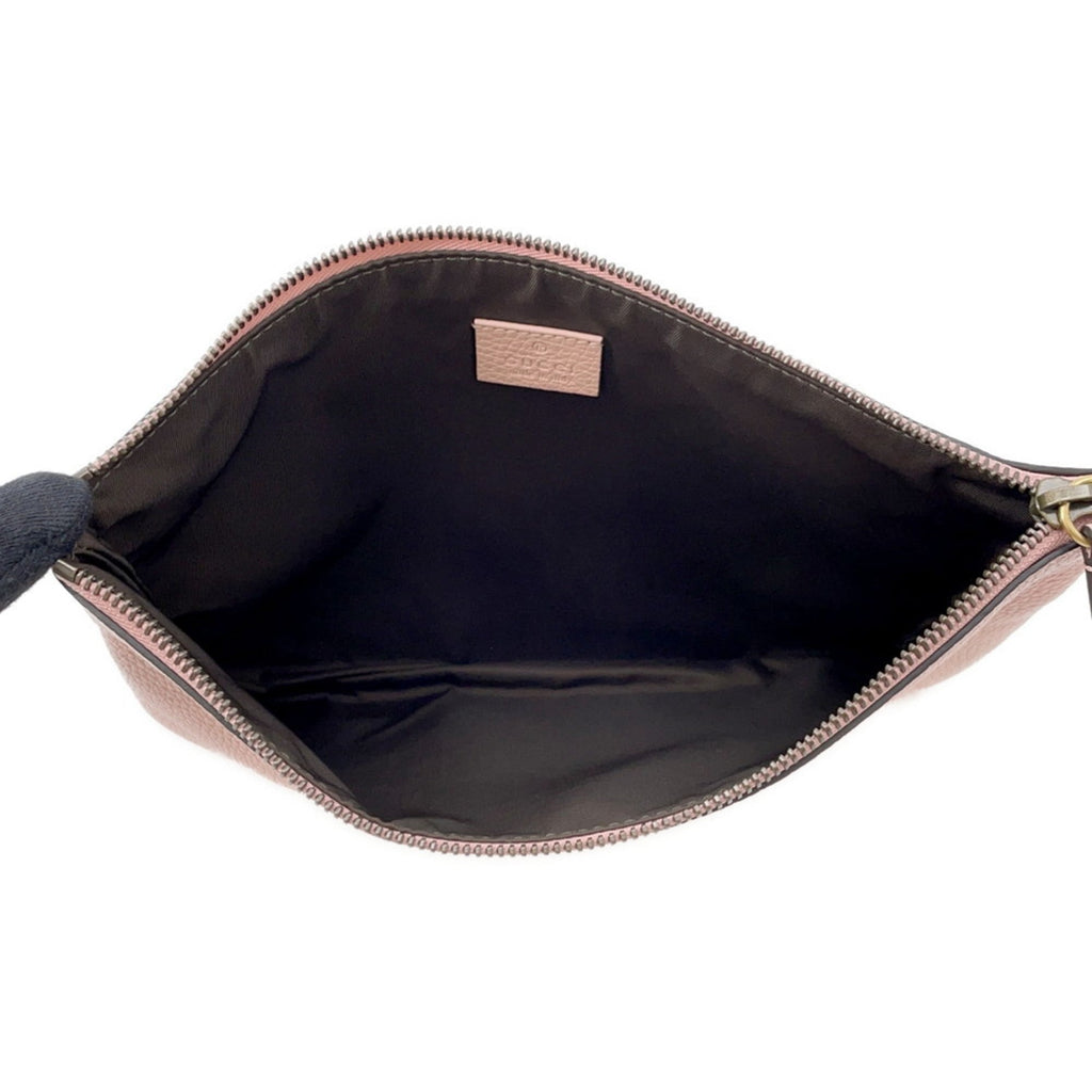 Gucci Animalier Leather Clutch Bag 460187 GUCCI Bee