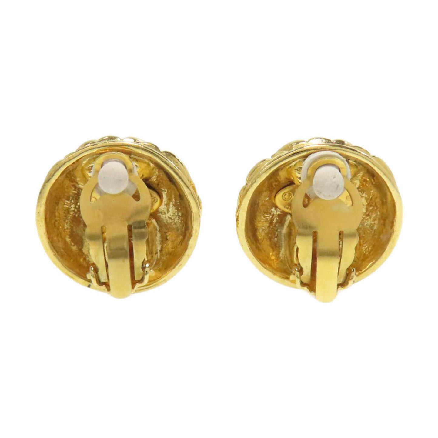 CHANEL Matelasse Coco Button Earrings for Women