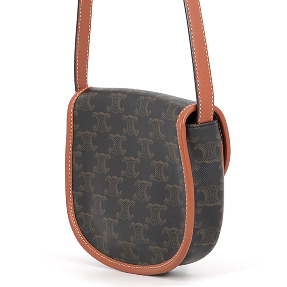Celine Shoulder Bag Mini Besace Triomphe 196702BZJ.04LU CELINE Handbag Pouch — Like New