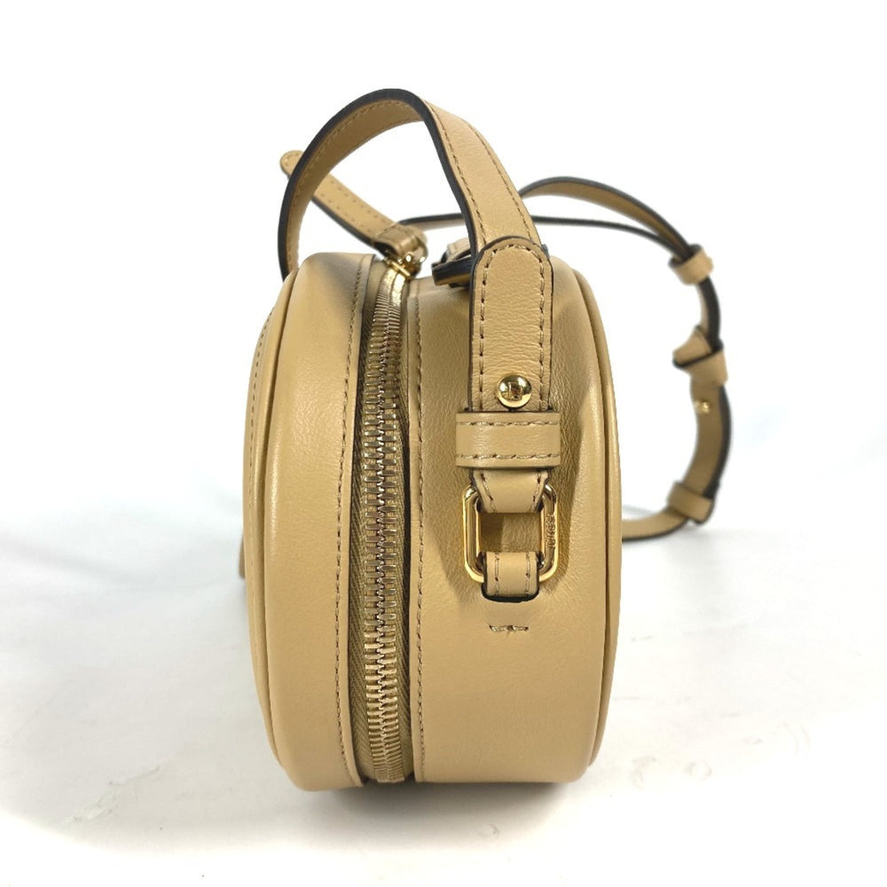 FENDI 8BS058 Pochette Camera Case Small Orlock MINI CAMERA CASE Bag Handbag Shoulder Leather Women's Beige — New - Store Return