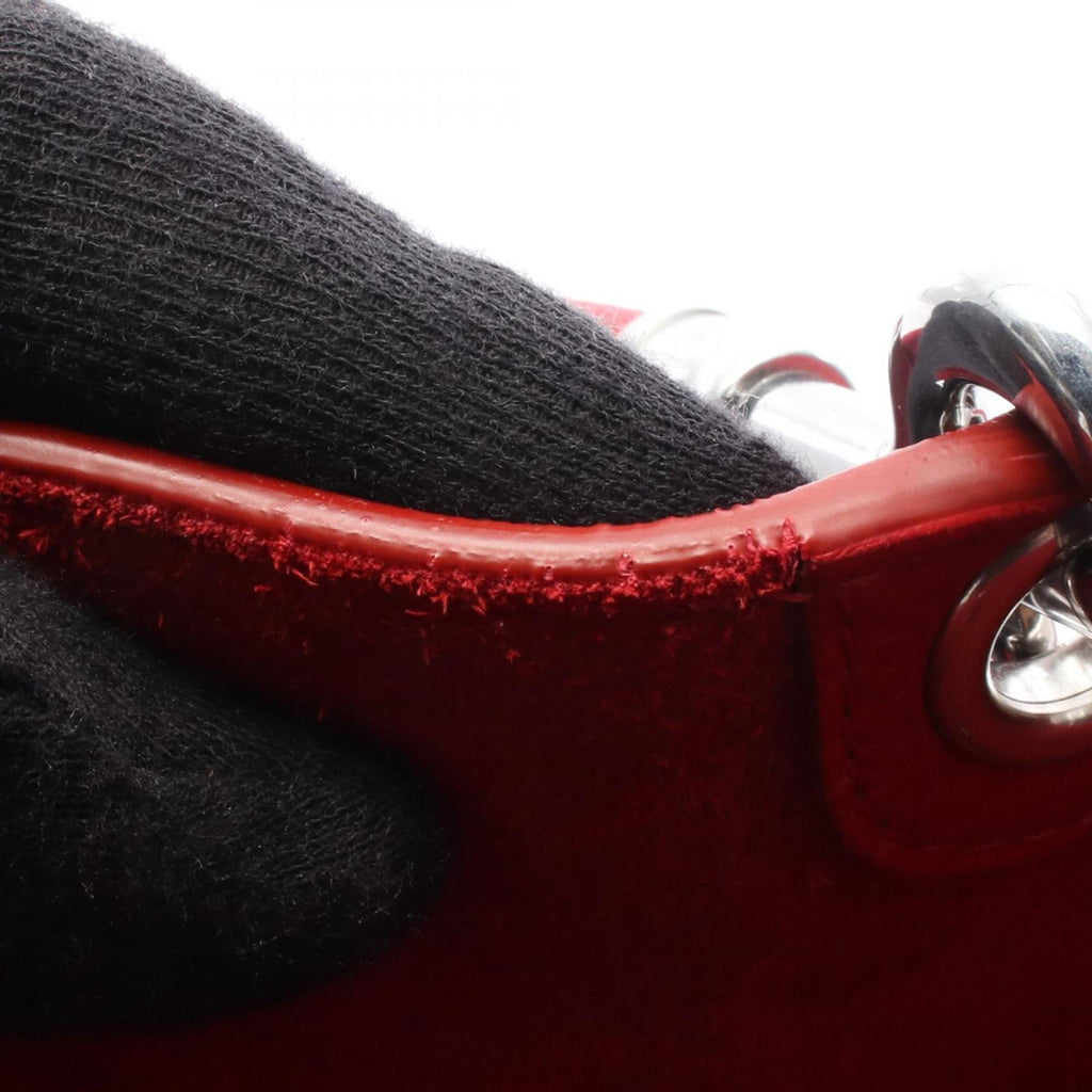 Celine Sangle Bucket Small Shoulder Bag, Leather, Women's, Red