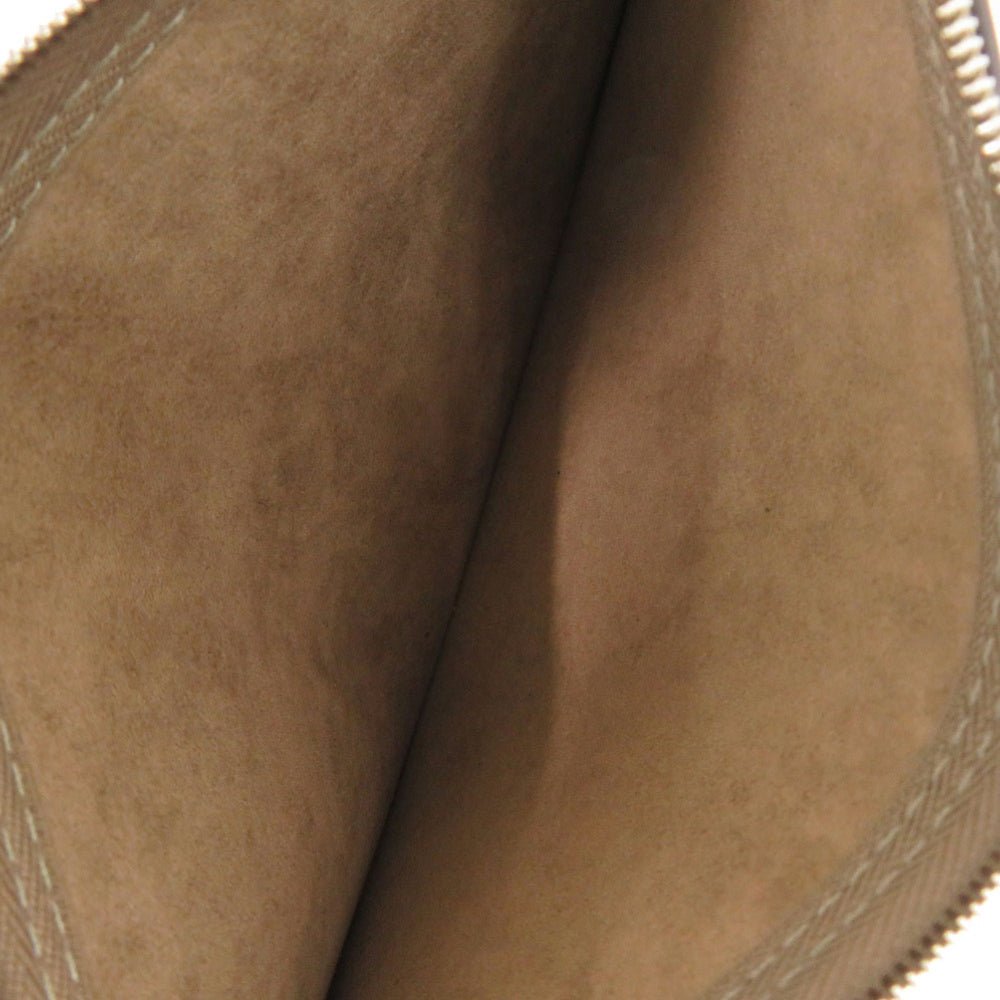 Like New Louis Vuitton Hina MM Pouch, Leather, Brown, LV 1988 LOUIS VUITTON — Like New
