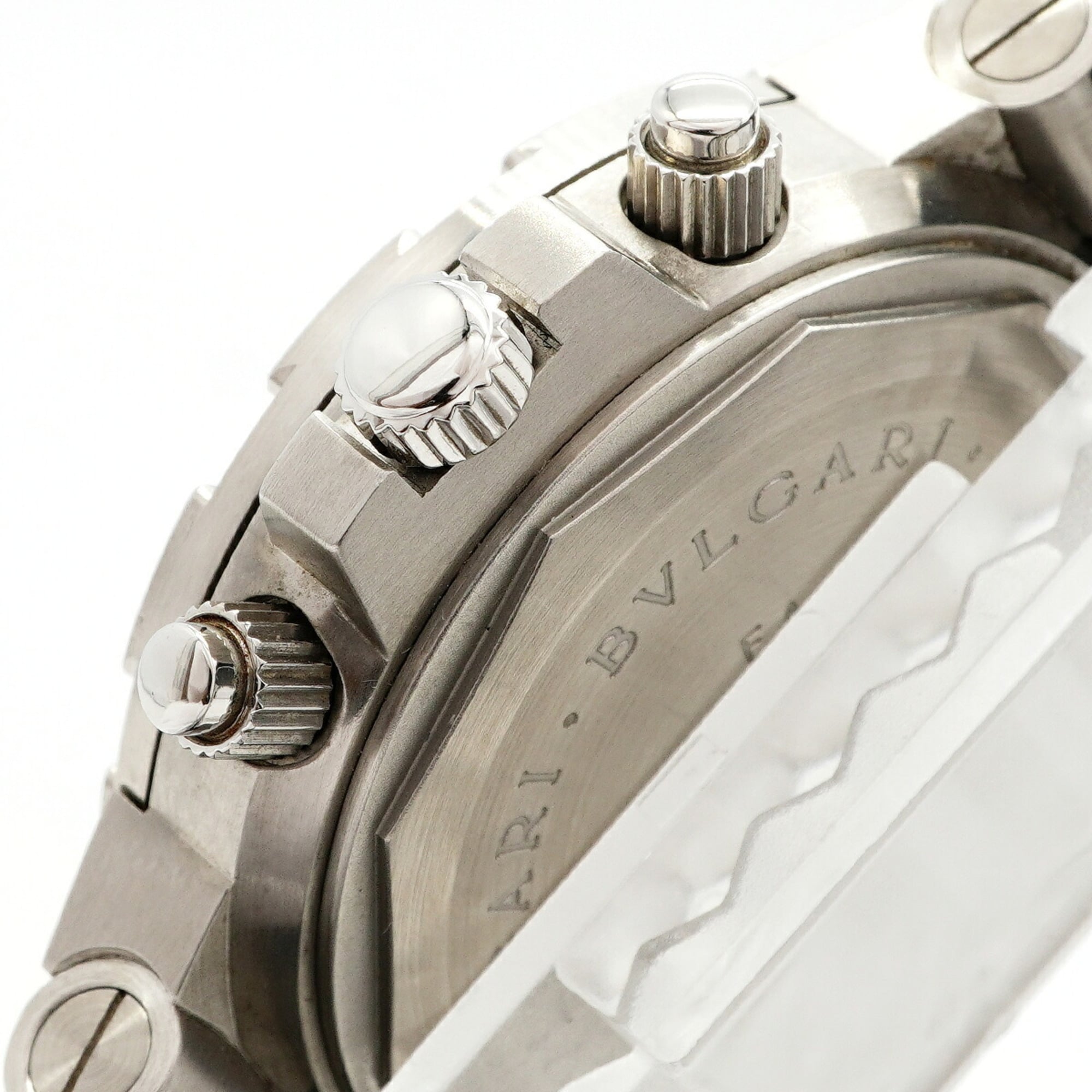 Bulgari Diagono Scuba GMT SD38SGMT Black Dial Men's Watch — Good