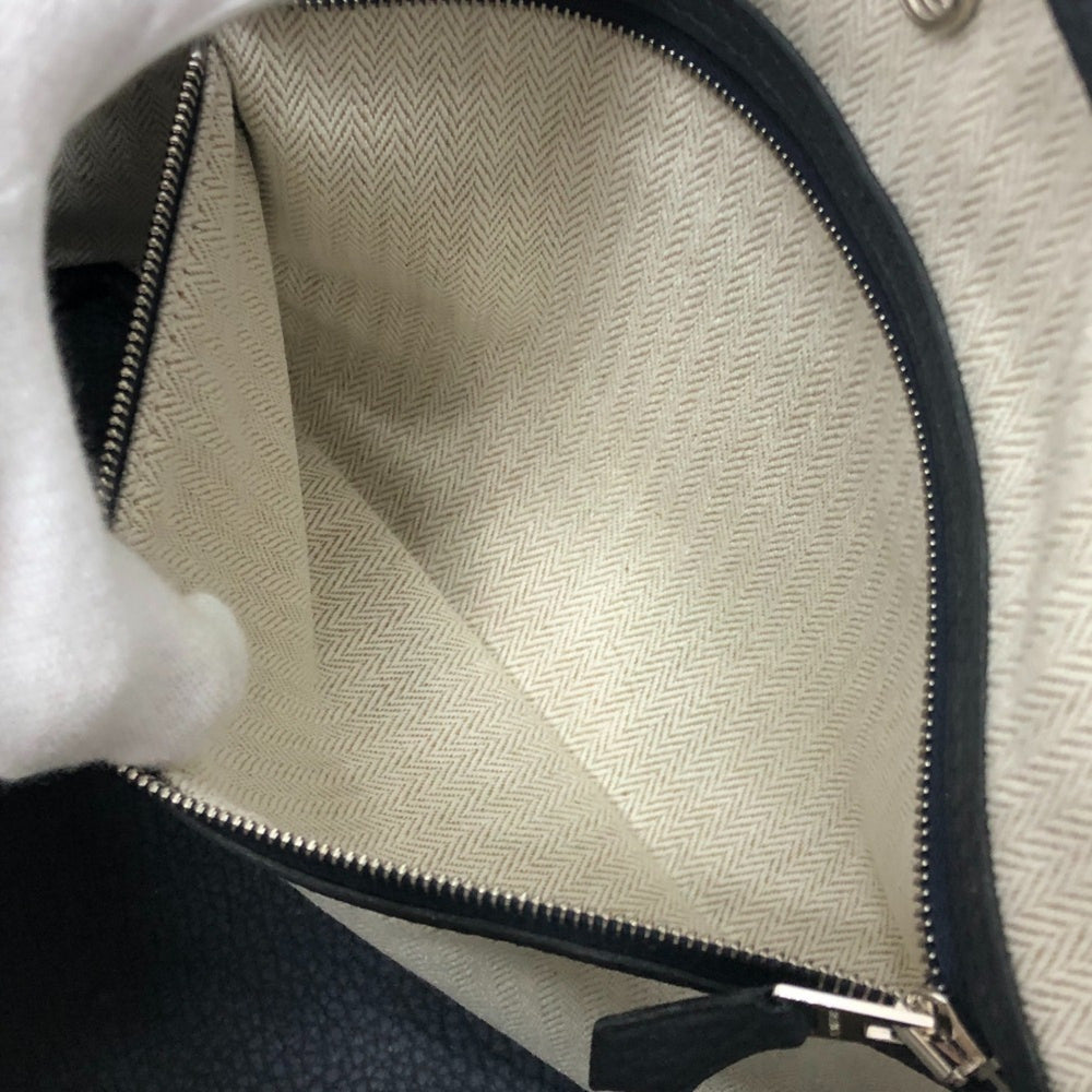 HERMES Garden Party TPM Negonda Handbag Bag Back Leather Women's Black — Like New
