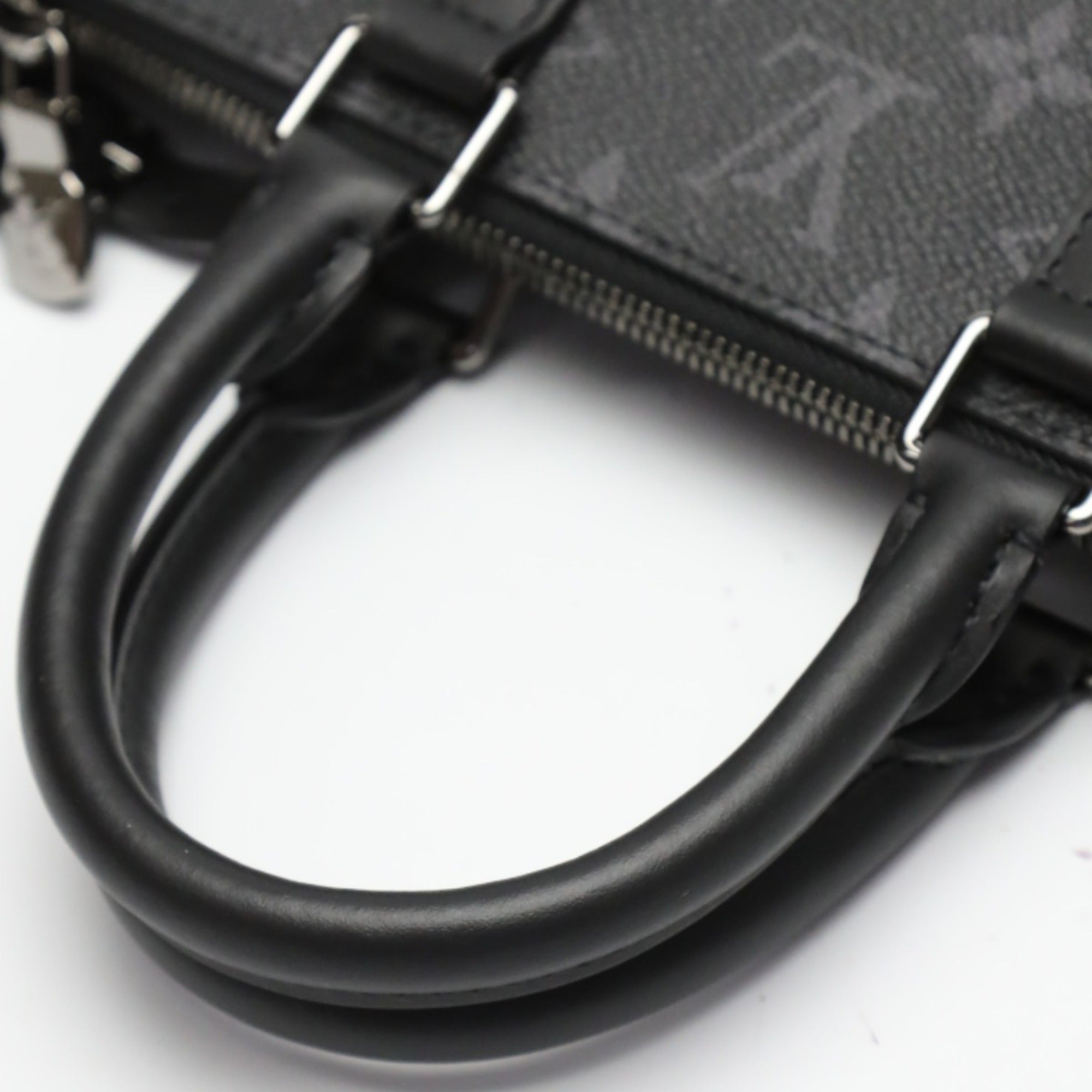 Louis Vuitton LOUIS VUITTON Tote Bag Shoulder Monogram Eclipse Sac Plat Cross Canvas M46456 Black LV — Like New