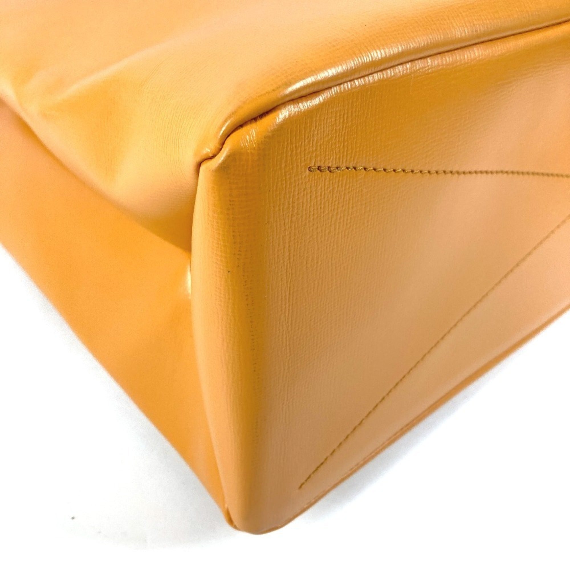 LOUIS VUITTON M24457 24SS Shopper Tote MM - Shoulder Bag, Leather, Men's, Women's, Orange — Like New