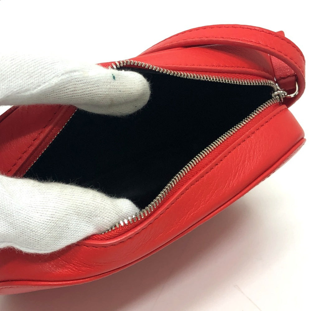 BALENCIAGA 552372 EVERYDAY Camera Bag XS Pochette Shoulder Leather Women's Red E-240911-1 — Like New
