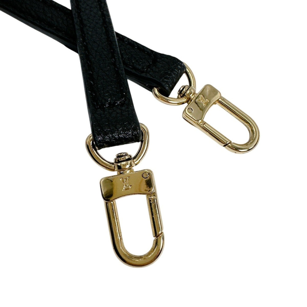 Louis Vuitton Monogram Petite Sac Plat Shoulder Bag, Empreinte, M81417, Black — Like New