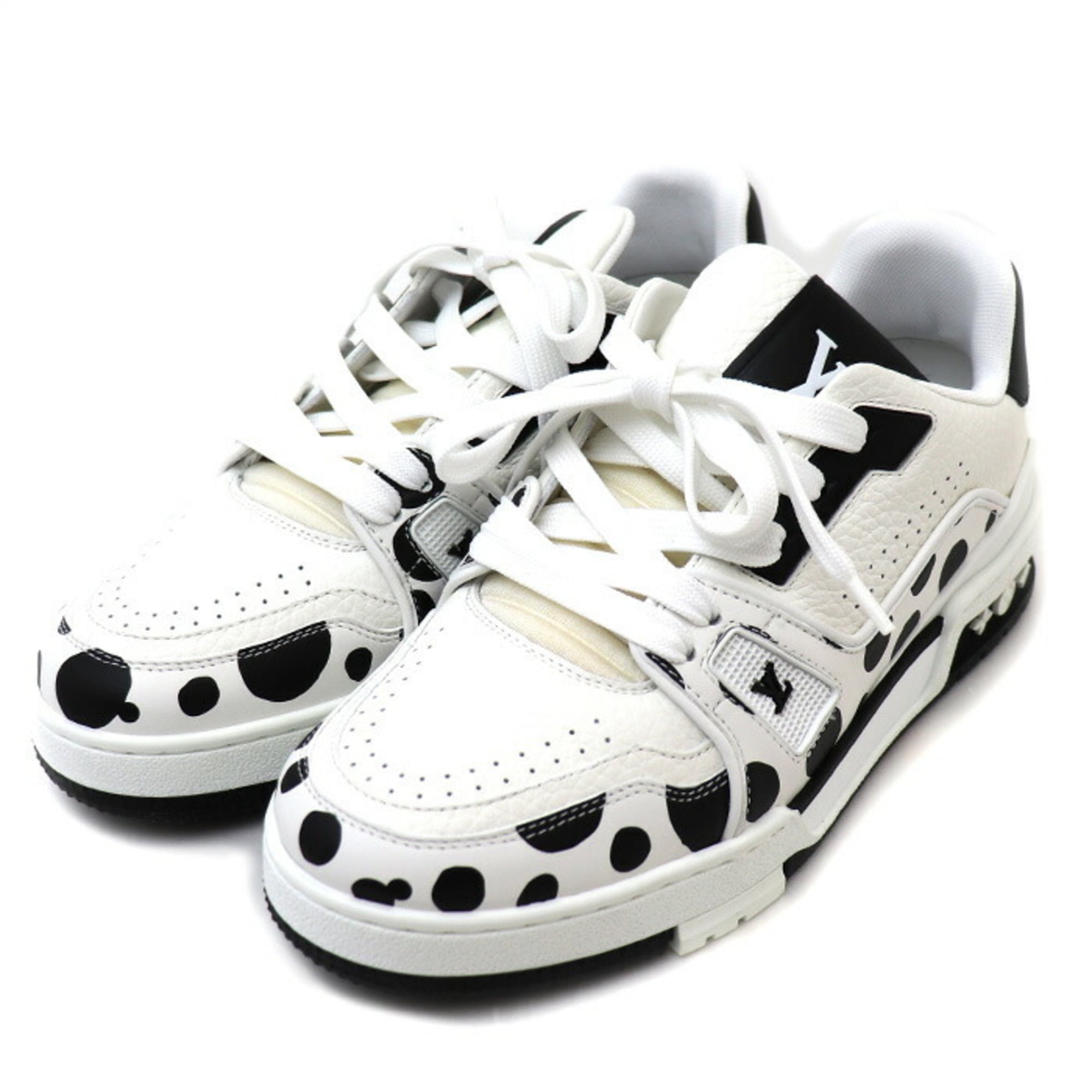 LOUIS VUITTON Louis Vuitton x YK LV Trainer Line Sneakers White Black 1AB8JJ MS1212 3 Women's