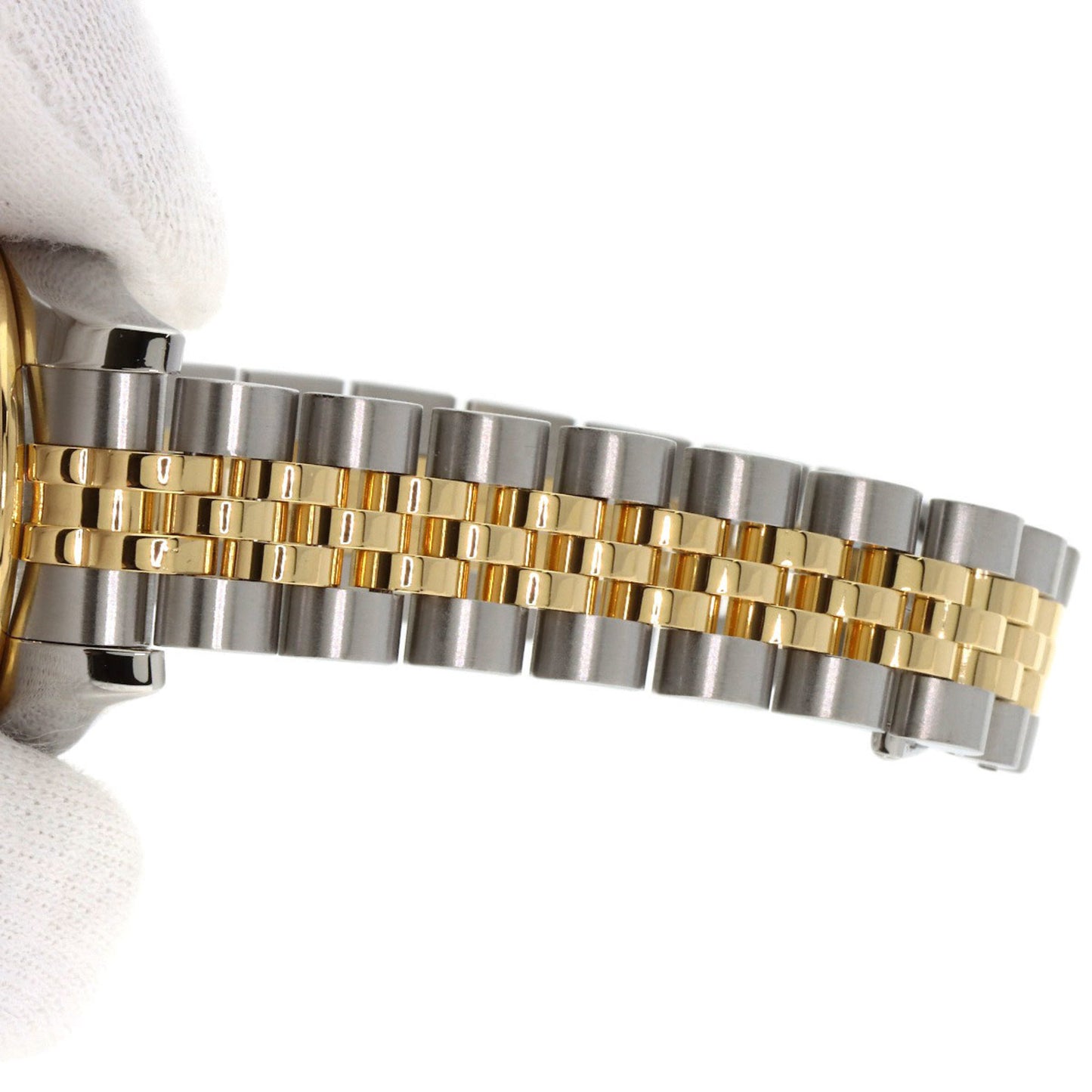 Rolex 179383G Datejust with 10 Diamond Bezels and Gold Crystals, Stainless Steel Watch in 18K Yellow Gold, for Women