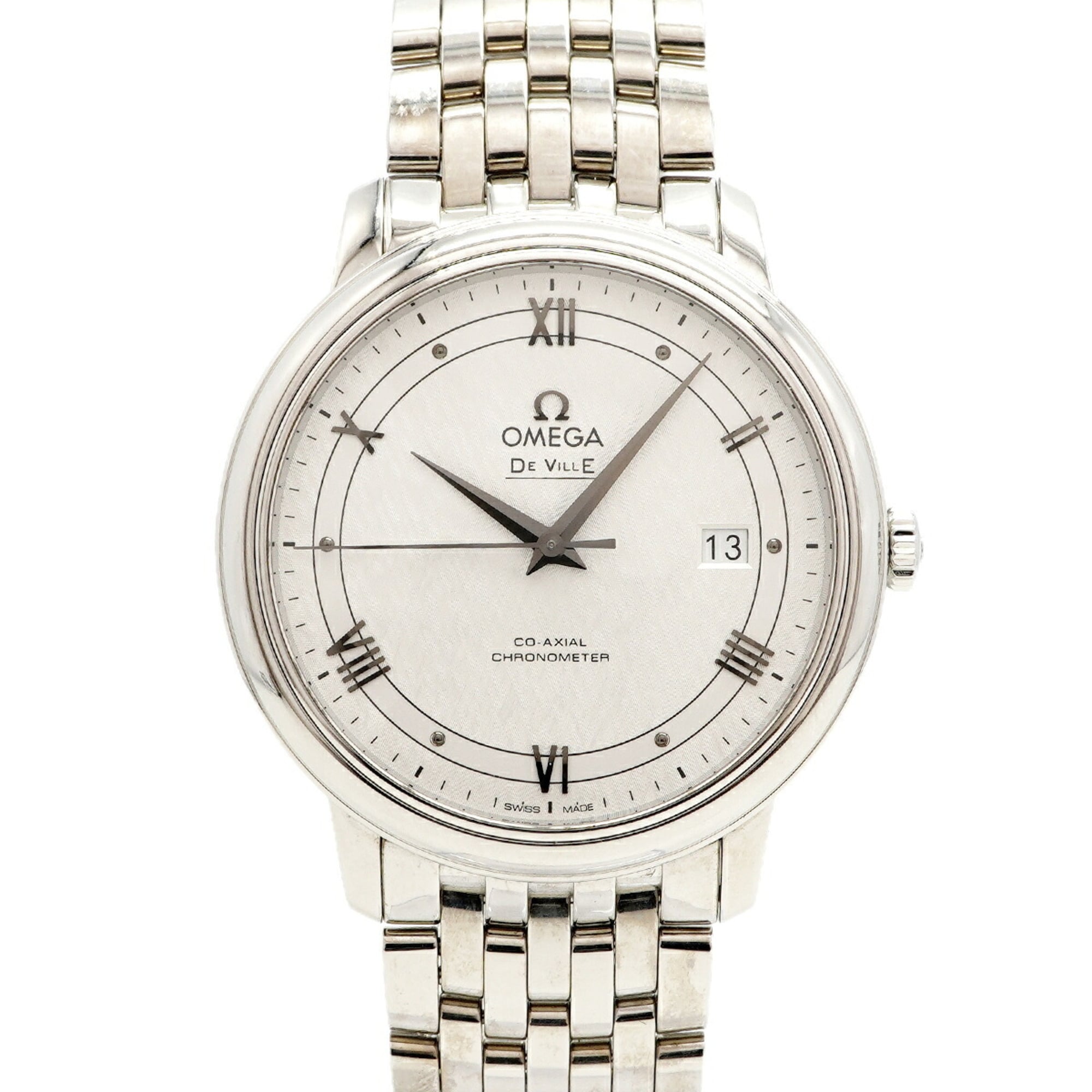 Omega De Ville Prestige Co-Axial 424.10.40.20.02.005 Silver Dial Men's Watch — Very Good