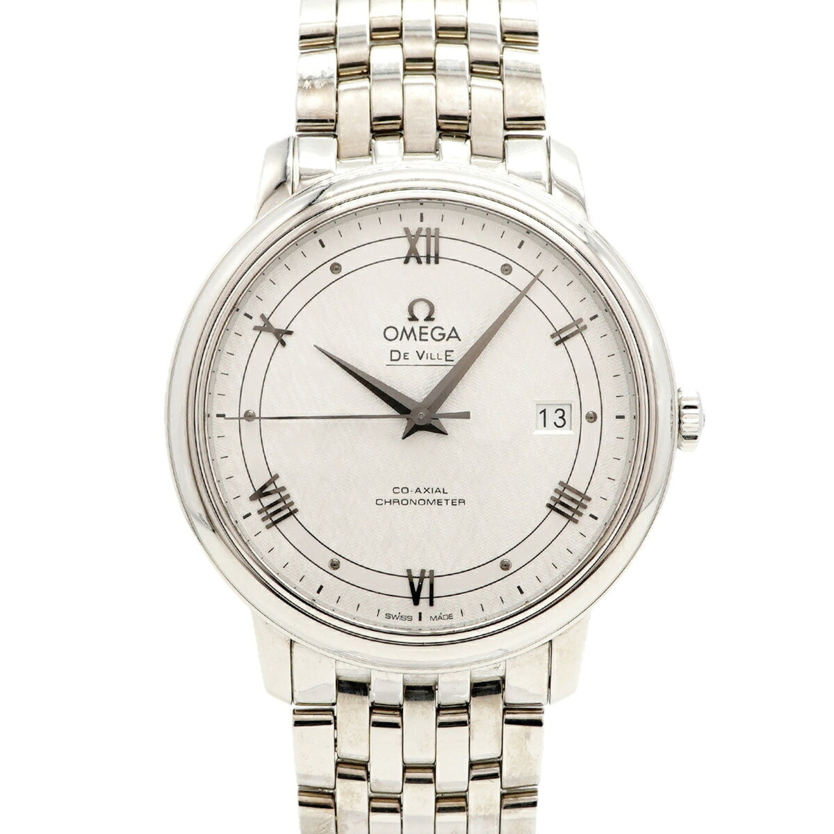 Omega De Ville Prestige Co-Axial 424.10.40.20.02.005 Silver Dial Men's Watch — Very Good