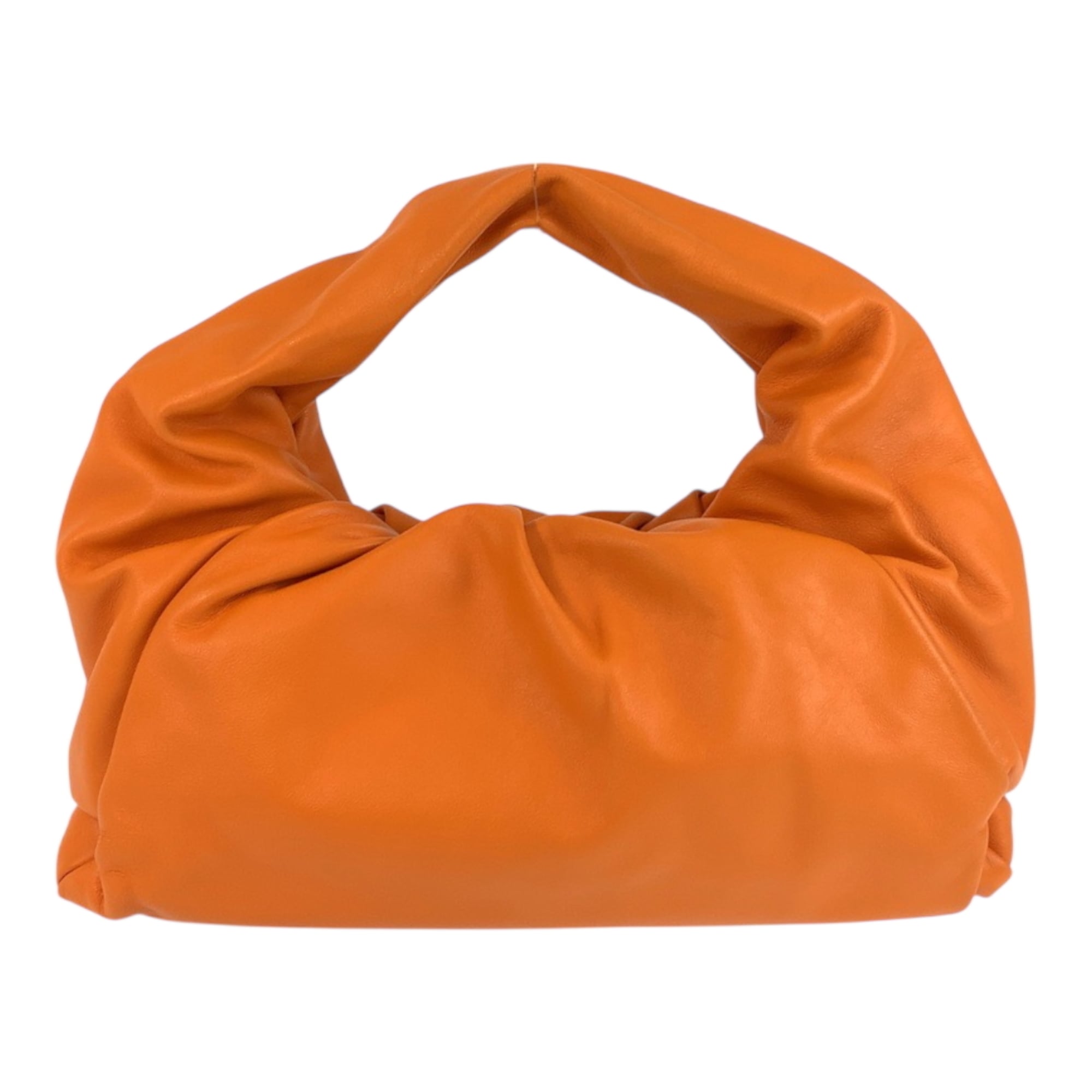 BOTTEGA VENETA The Shoulder Pouch in Orange Leather (BO8576669L) - Hobo Bag/Handbag for Women