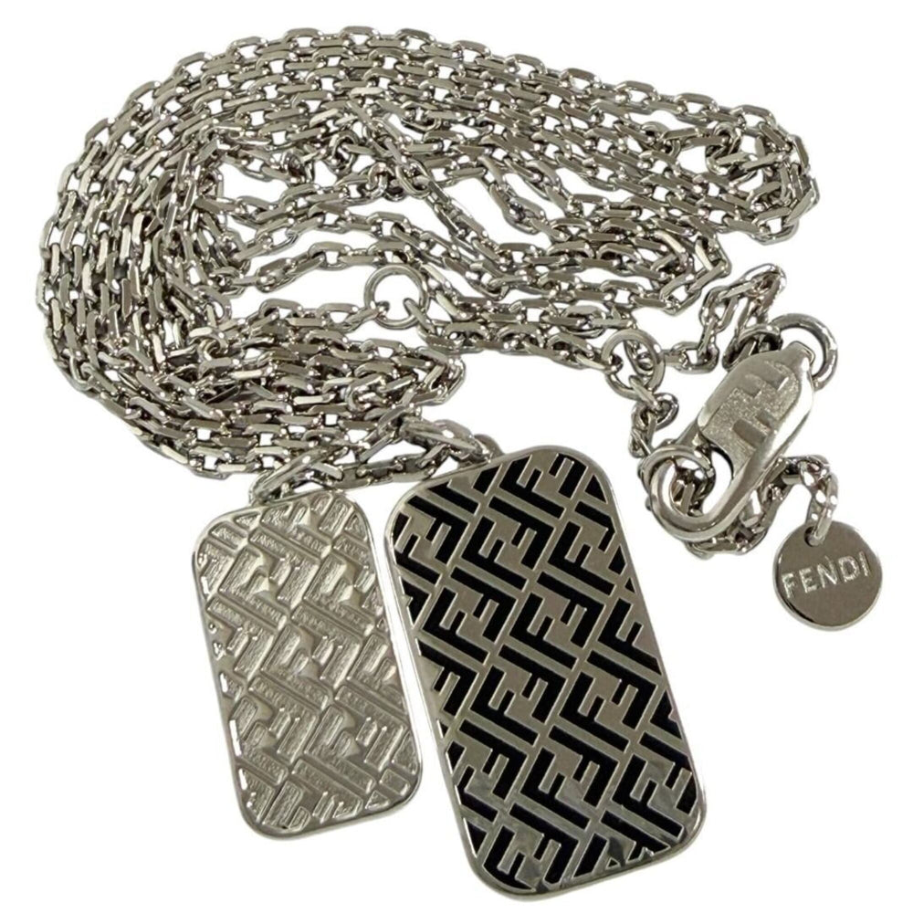 Fendi Men's Hexagon Pendant Long Necklace, 68-72cm — Like New