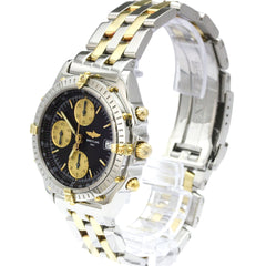 BREITLING Chronomat 18K Gold Steel Automatic Watch B13050.1 Polished — Very Good