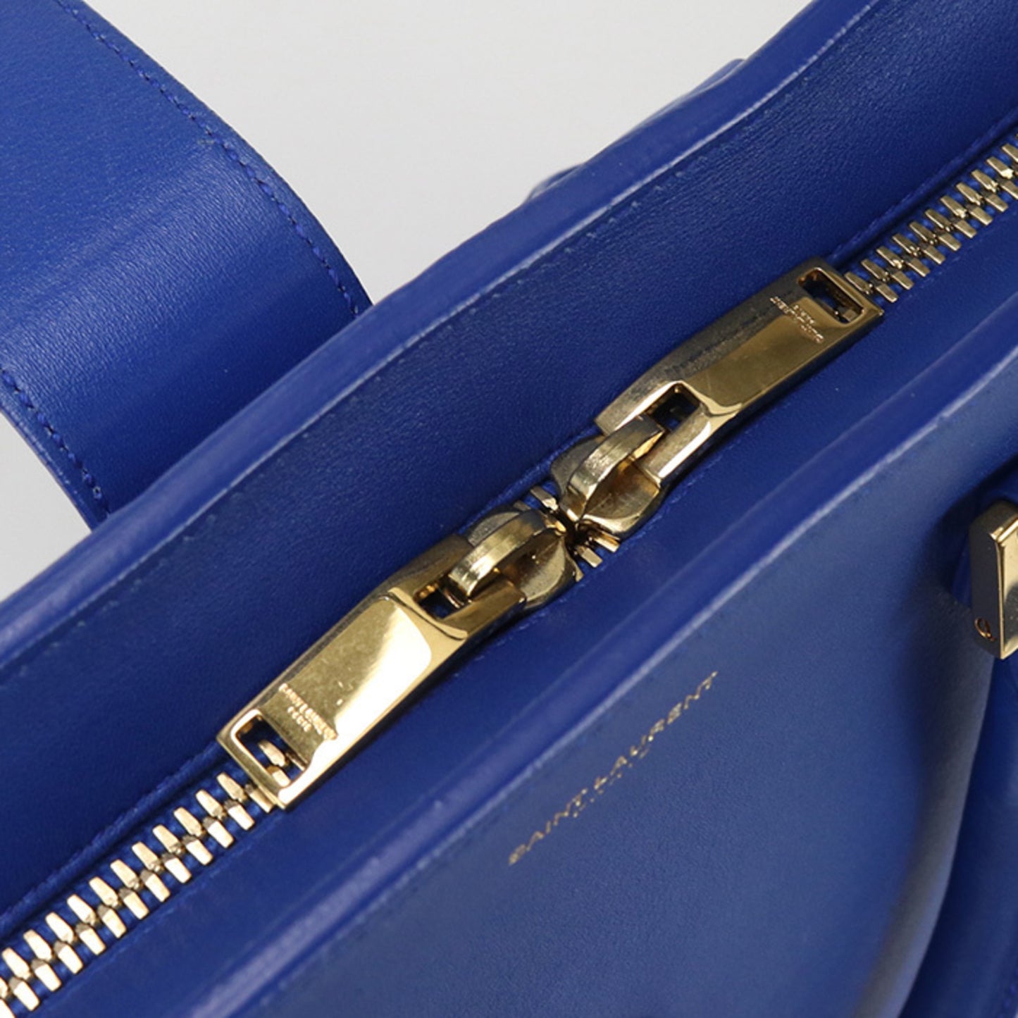 SAINT LAURENT Saint Laurent Handbag 357395 2-Way Monogram Cabas Handbag, Women's, Blue