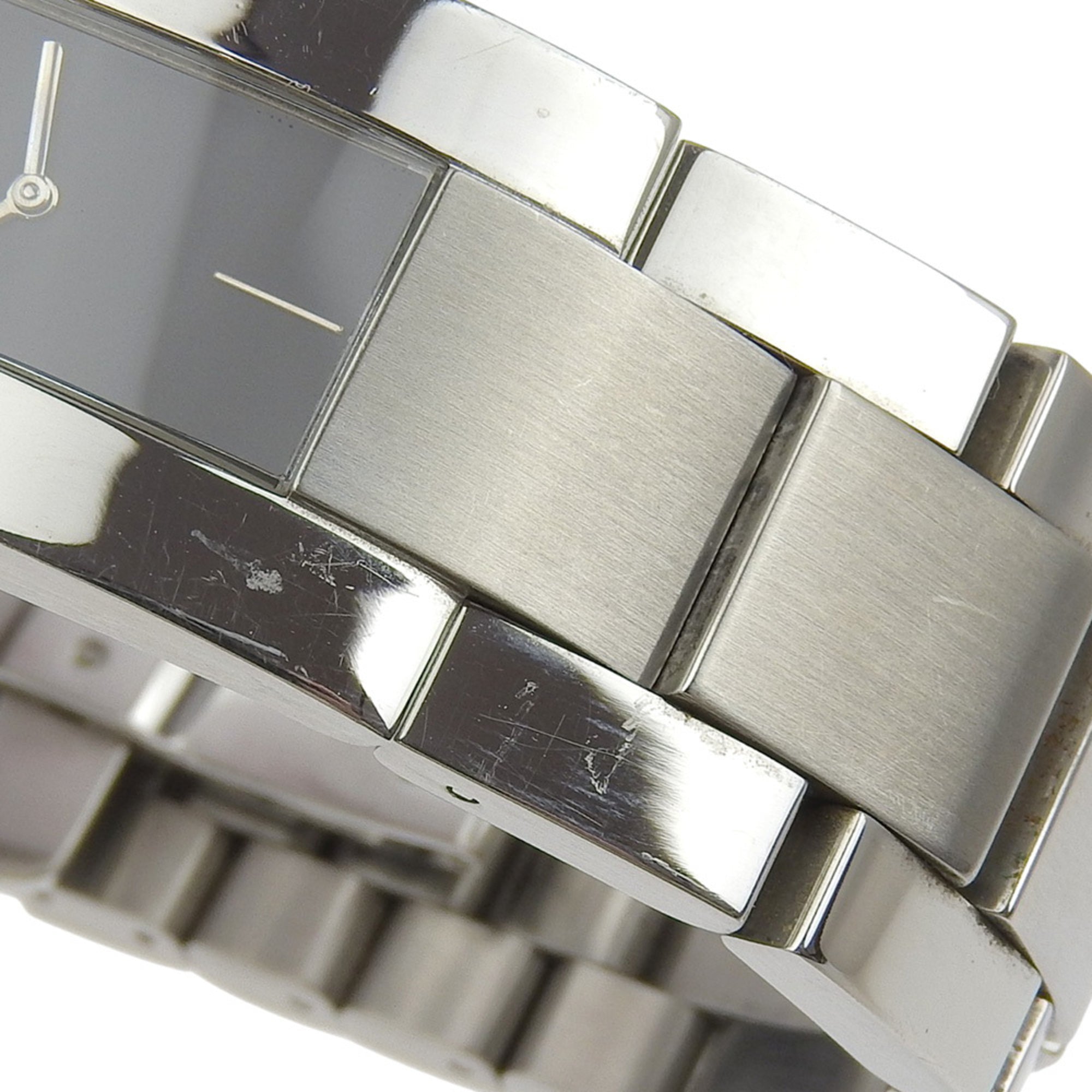 Gucci GUCCI Watch 4600M Stainless Steel Quartz Analog Display Black Dial Men's — Good