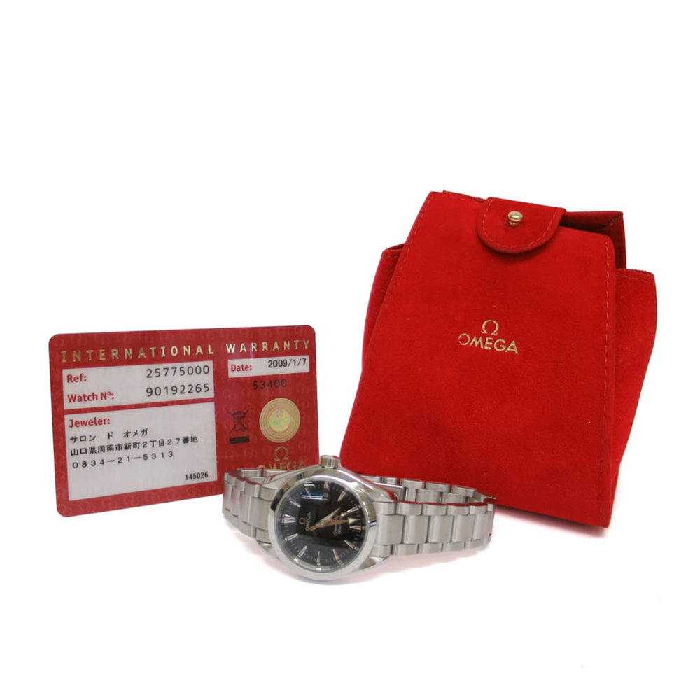 OMEGA Seamaster Aqua Terra Steel Quartz Ladies Watch 2577.50 Polished — Very Good