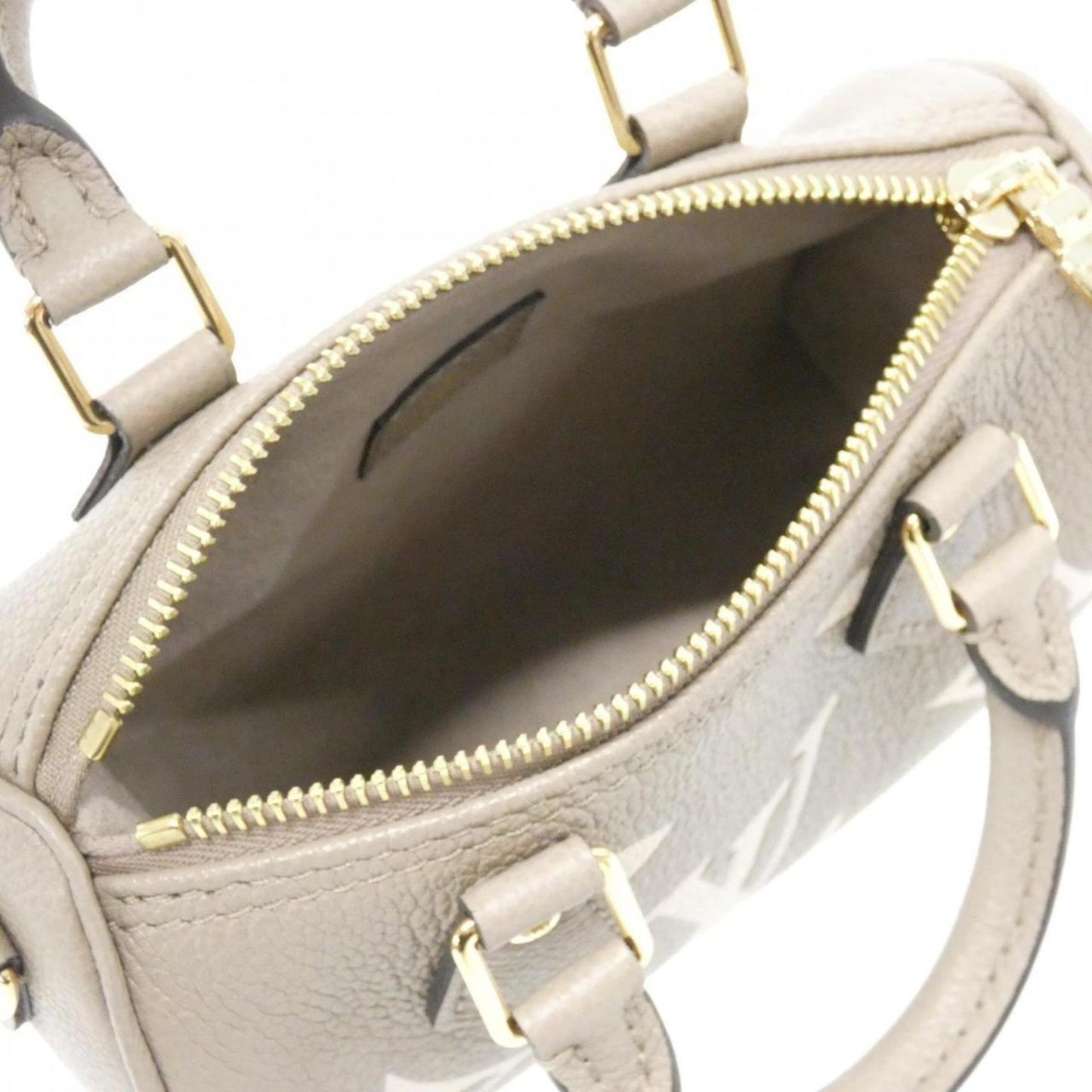 Louis Vuitton Two-Tone Monogram Empreinte Nano Speedy Boston Bag M82890