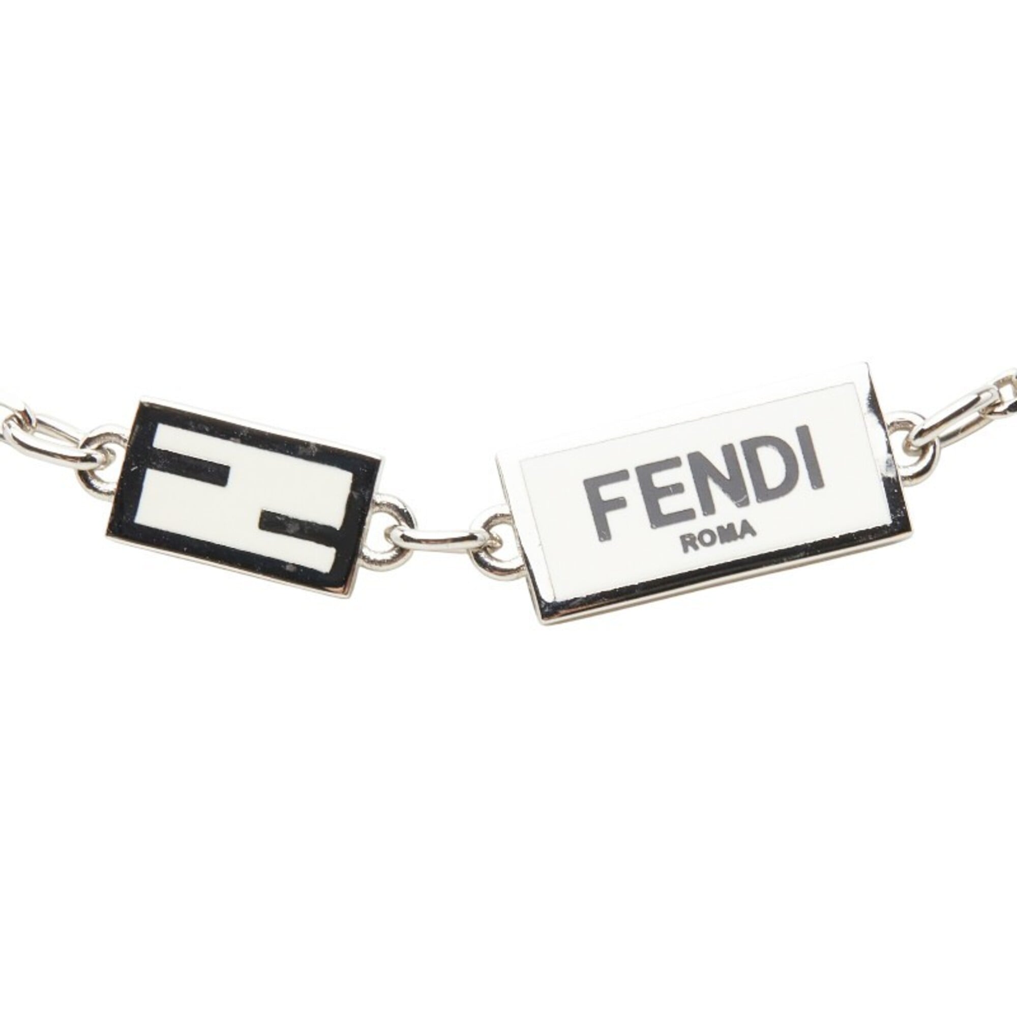 Fendi Logo Plate Necklace 1A0923 Metal Women's FENDI — Like New