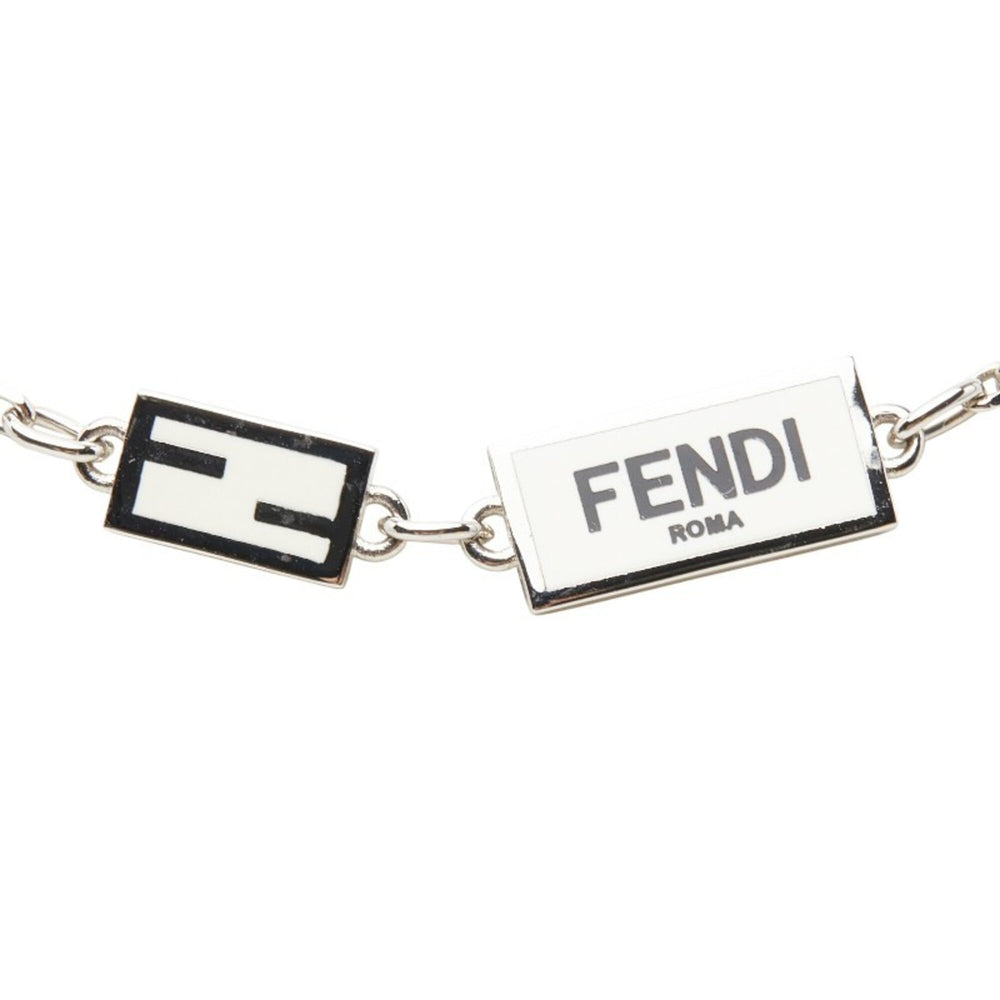 Fendi Logo Plate Necklace 1A0923 Metal Women's FENDI — Like New
