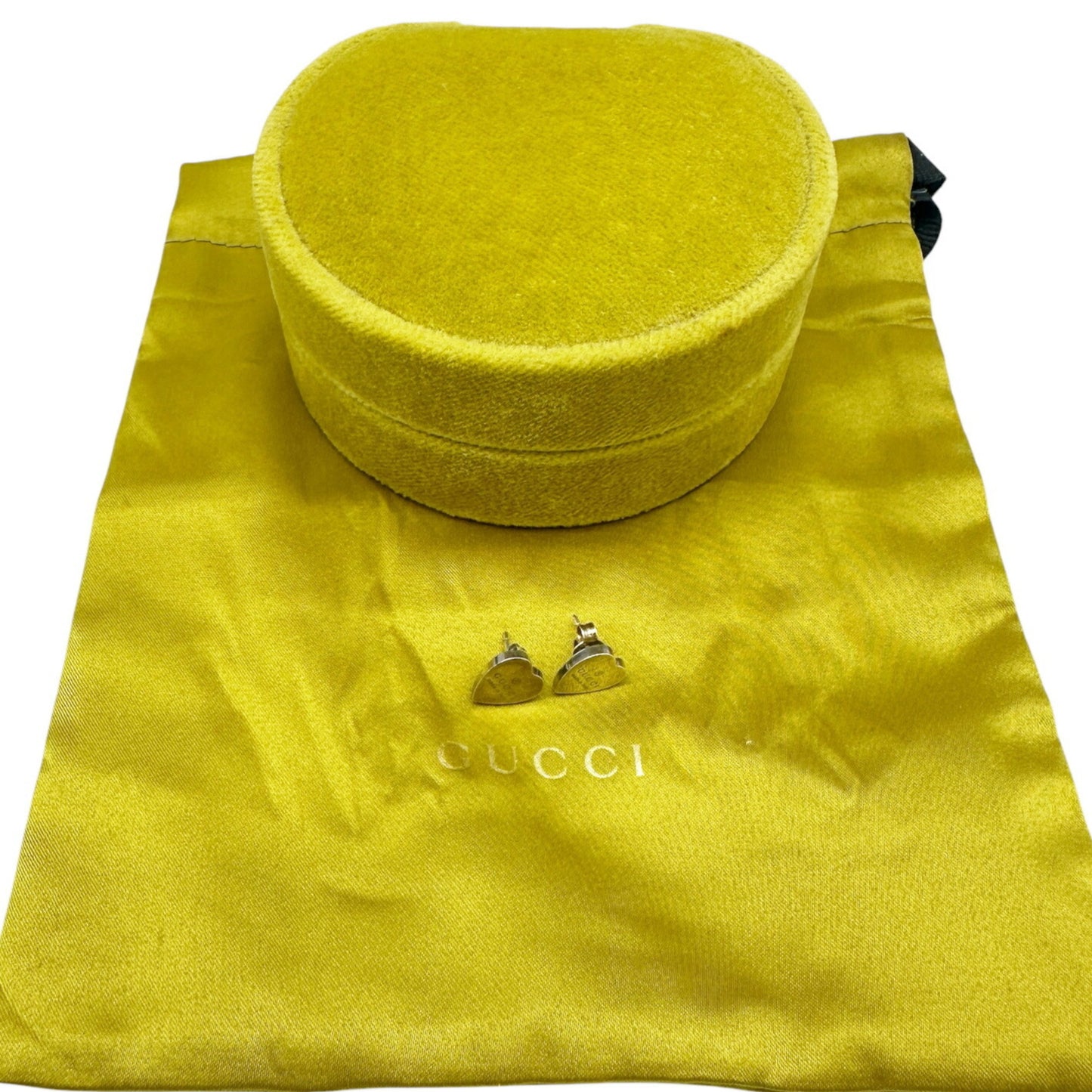 GUCCI Gucci Earrings Heart Silver 925 Women's Trademark Shape 223990 J8400