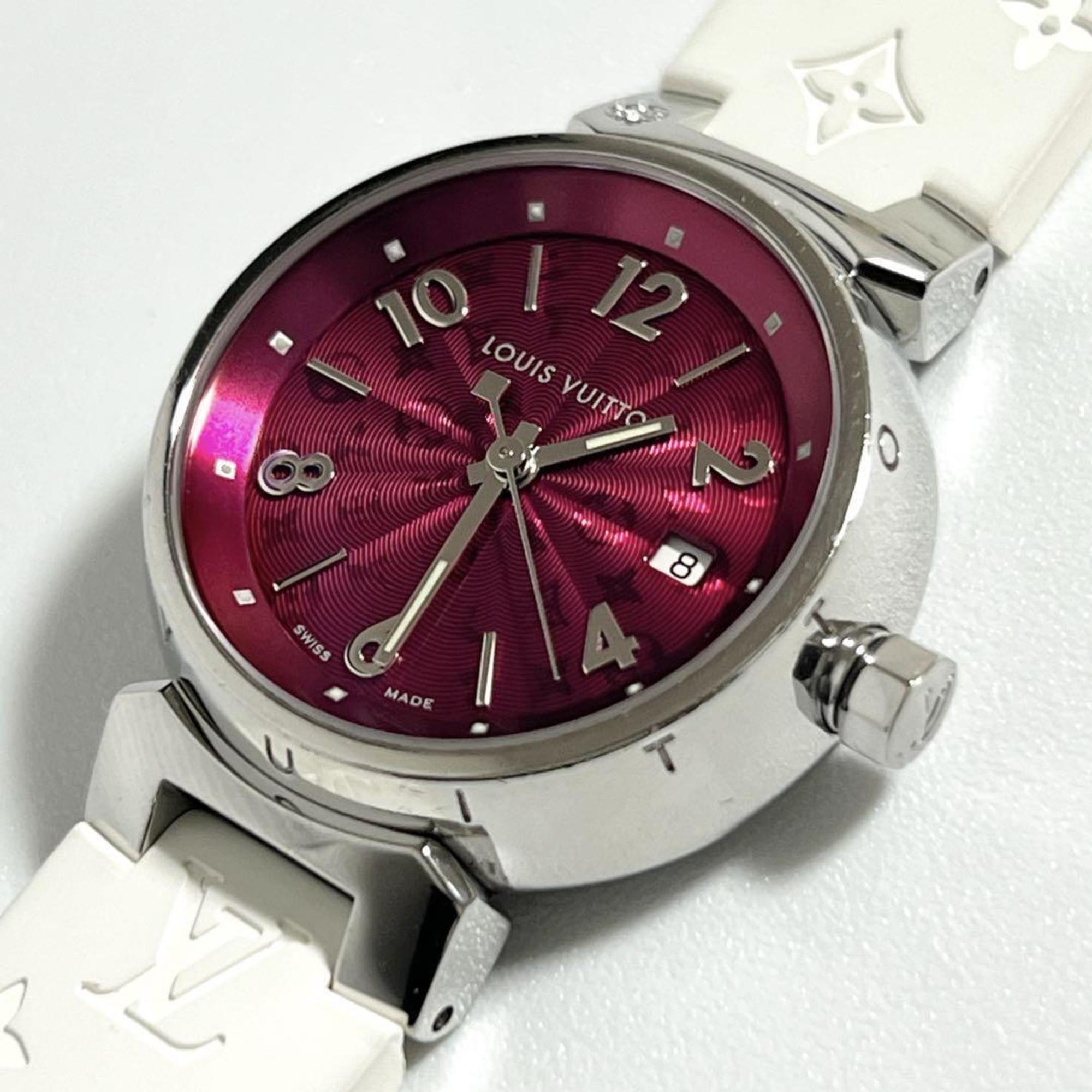Louis Vuitton LOUIS VUITTON Ladies Watch Tambour Monogram Q121W — Very Good