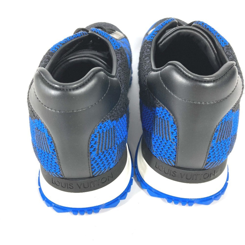 LOUIS VUITTON Damier leather sneakers for men, blue