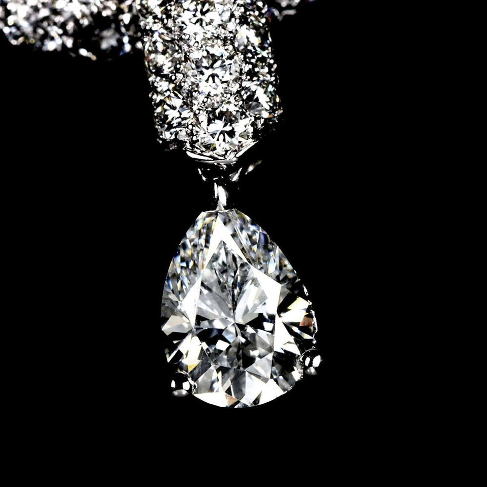 Chanel Omega Diamond Necklace 40cm 18K WG White Gold 750 — Like New