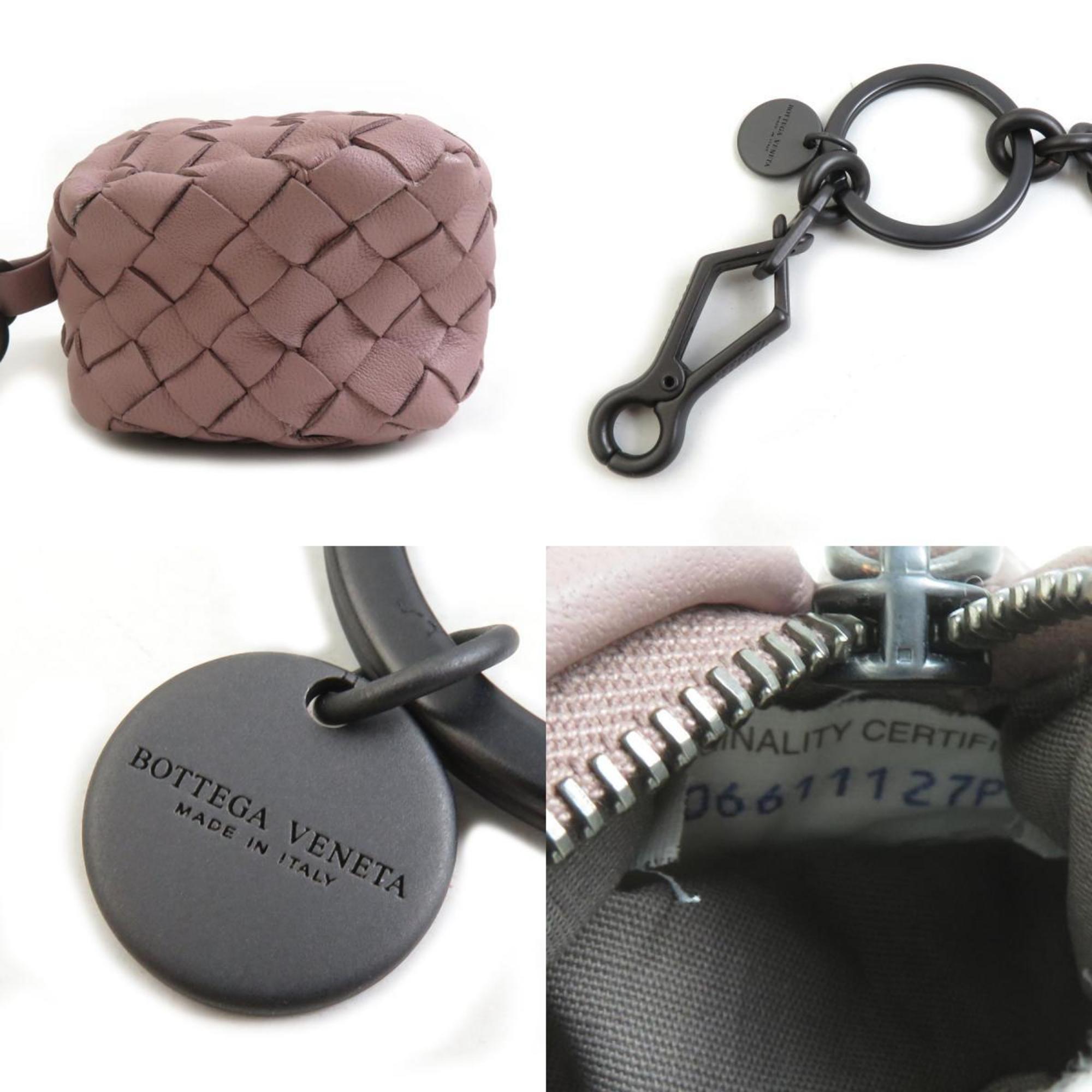 Bottega Veneta wallet with coin purse in intrecciato leather, dusty pink, women's, r10950a