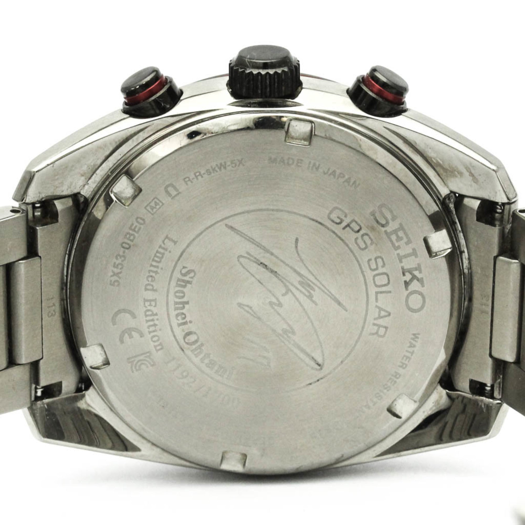 SEIKO Astron Otani Shohei LTD Edition Radio Solar GPS Mens Watch SBXC081(5X53-0BE0) — Good